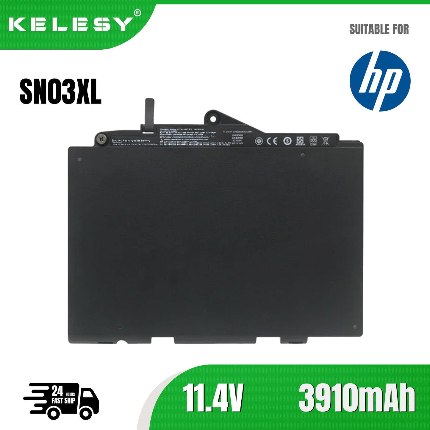 KELESY SN03XL Battery for HP EliteBook 820 G3 820 G4 725 G3 725 G4 T7B33AA Series HSTNN-DB6B ST03XL HSTNN-UB6T 800232-241