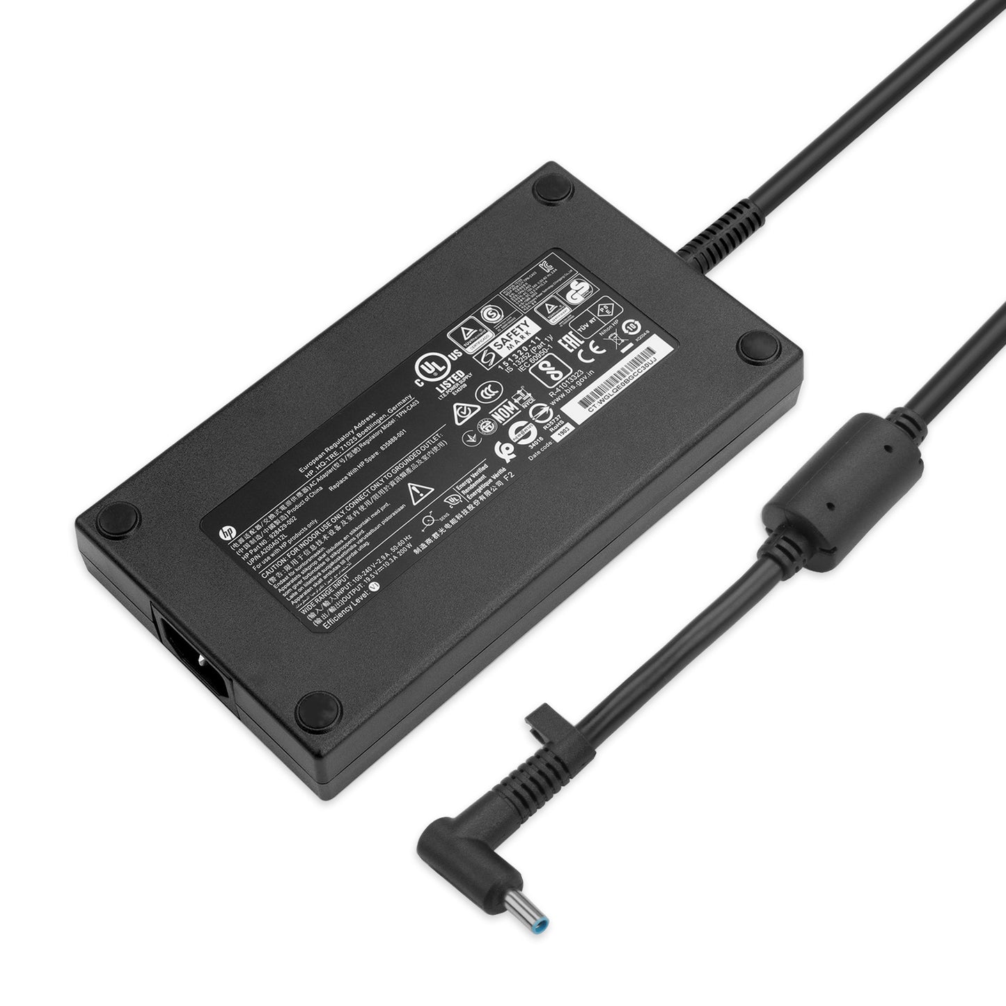 HP Laptop AC Adapter for HP 200W 19.5V/10.3A Blue Tip, TPN-CA03