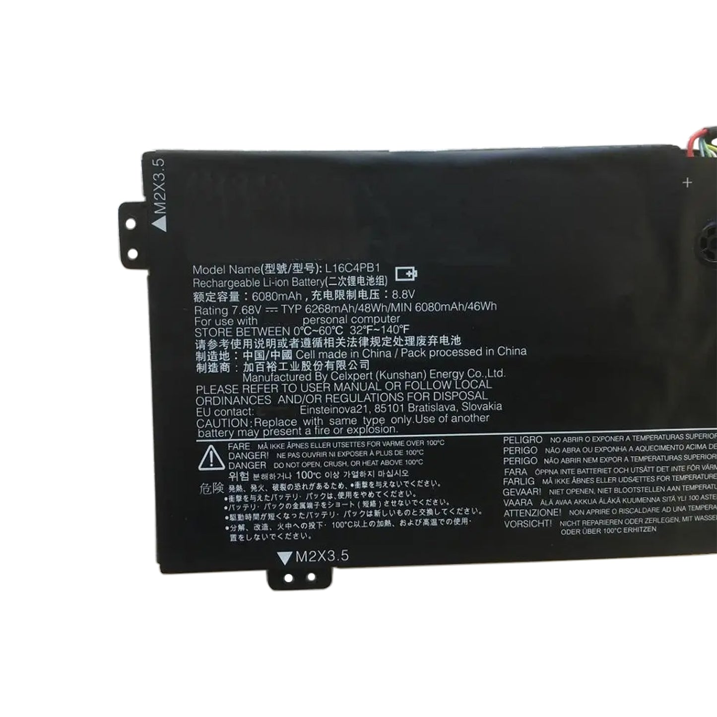 KELESY L16C4PB1 L16M4PB1 L16L4PB1 Аккумулятор для ноутбука Lenovo IdeaPad 720S-13ARR,720S-13IKB,YOGA 730-13IKB,13IWL 2ICP4/43/110-2