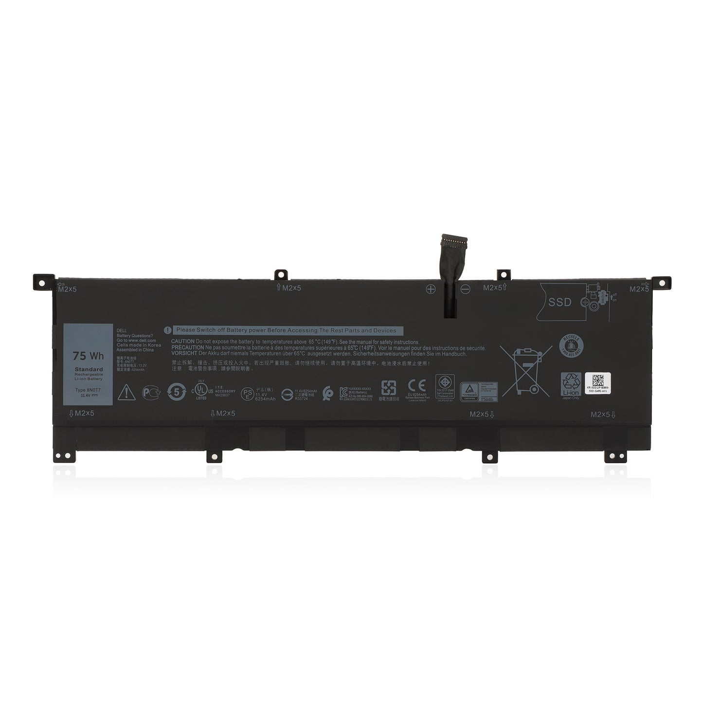 KELESY 8N0T7 Laptop Battery for Dell XPS 15 9575 2-in-1 Precision 5530 2-in-1 Mobile Workstation 15-9575-D2801TS D1805TS D2
