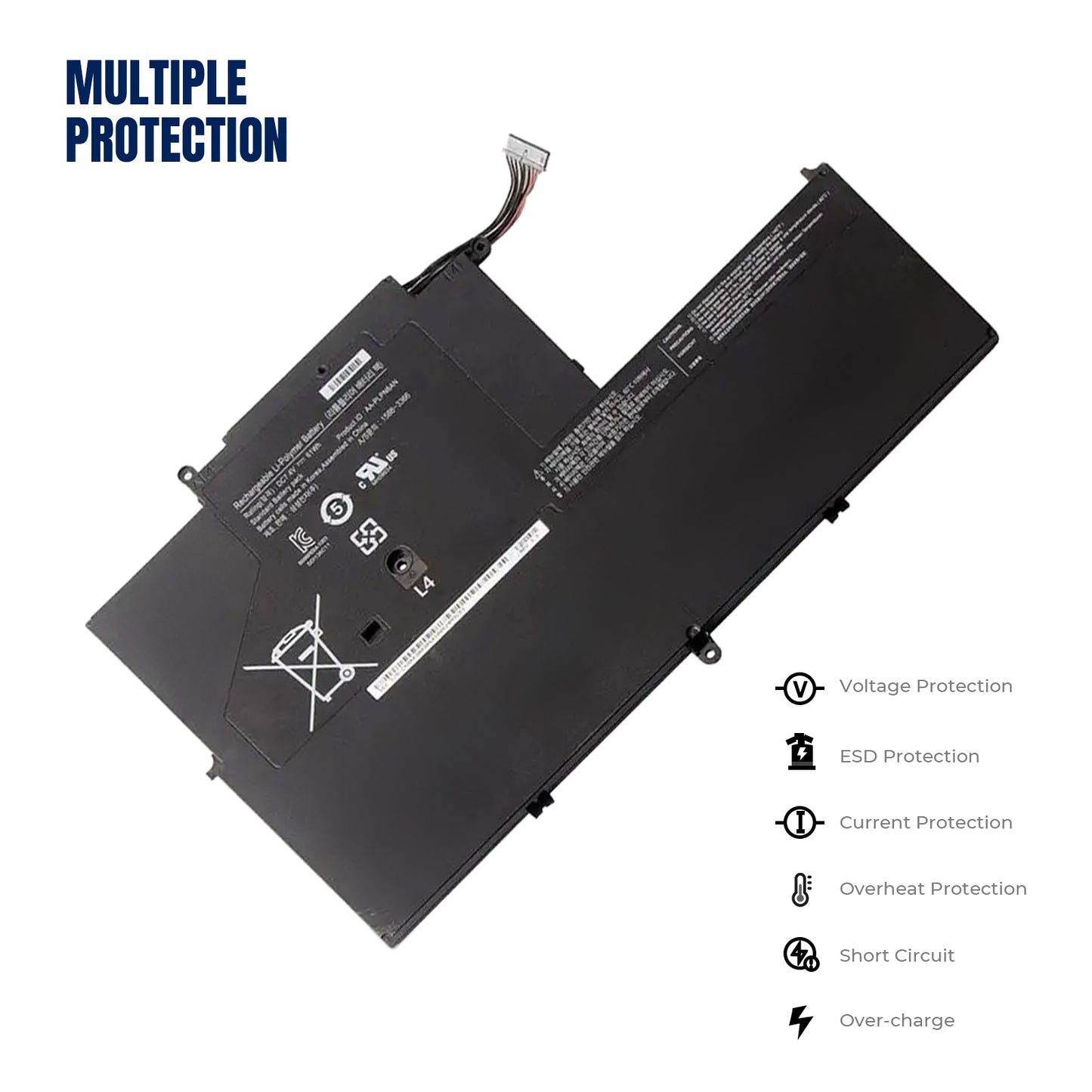 KELESY Batería de AA-PLPN6AN para ordenador portátil, accesorio para Samsung ChromeBook XE500 XE700 XE500C21 Series 5 535U3C