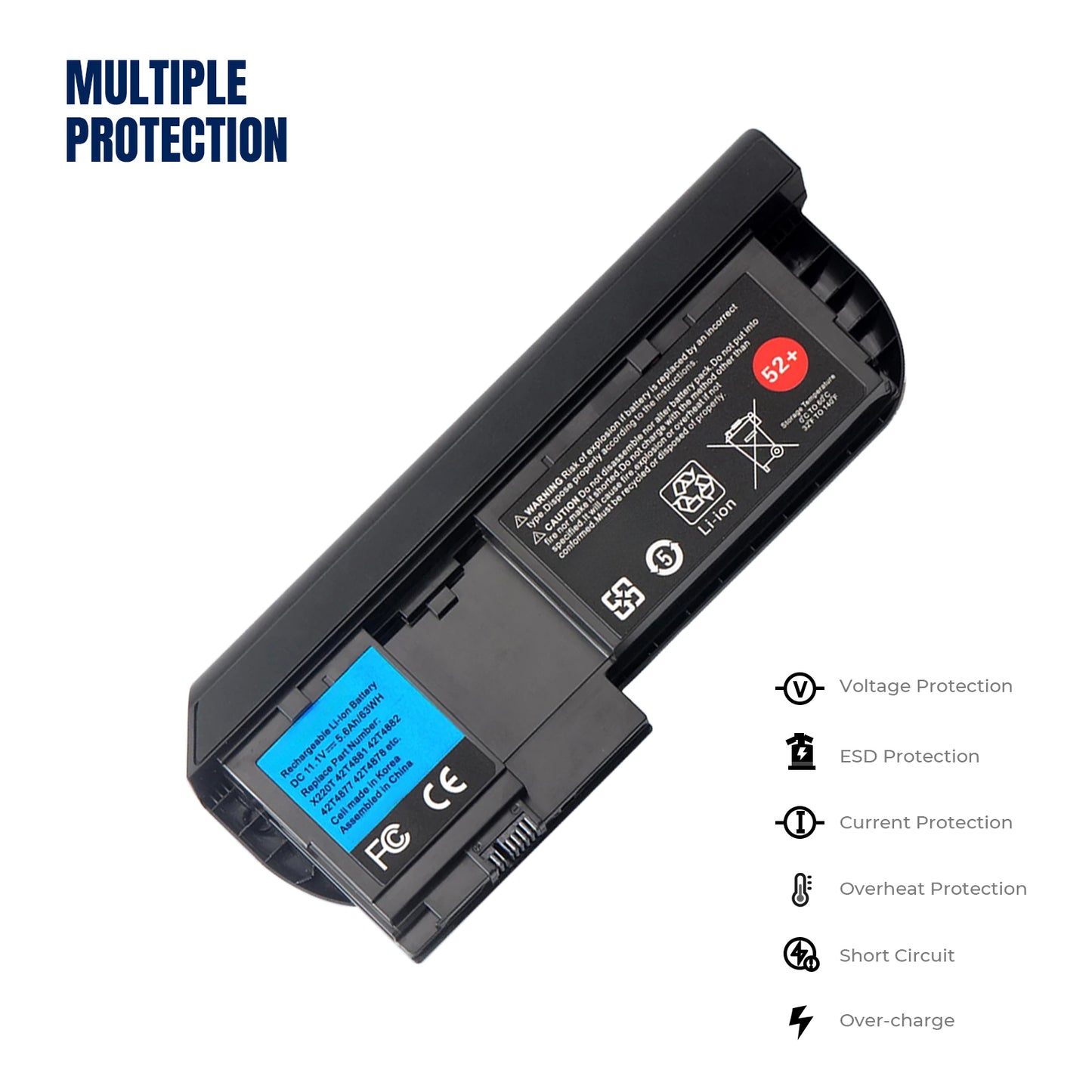 KELESY batería para ordenador portátil, célula coreana para Lenovo ThinkPad X220T Series Tablet 42T4881 42T4882 42T4877
