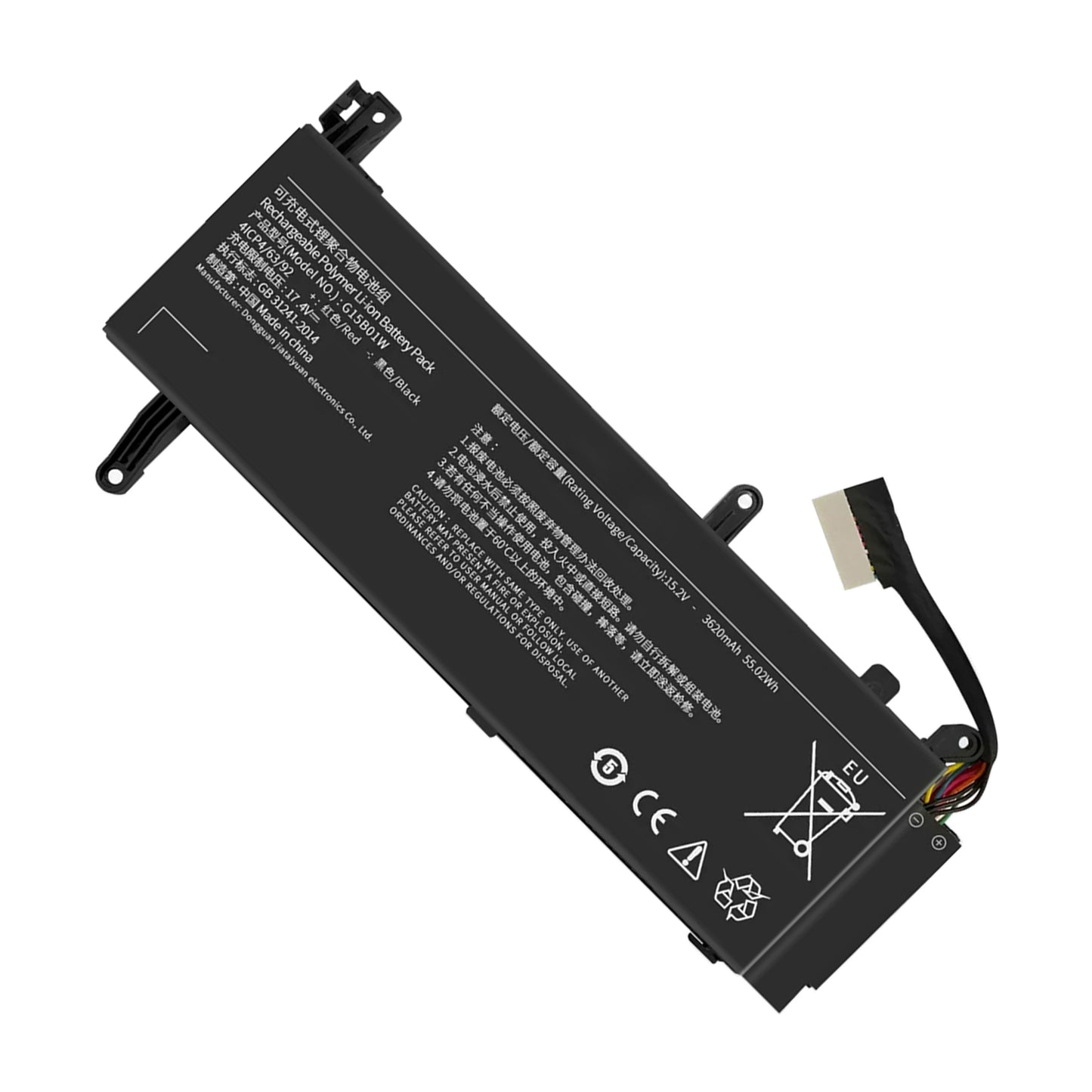 KELESY G15B01W Laptop Battery For XiaoMi Gaming 15.6 Inch XMG1902 171502 TM1801 TM1705 15.2V 55.02Wh 3620mAh