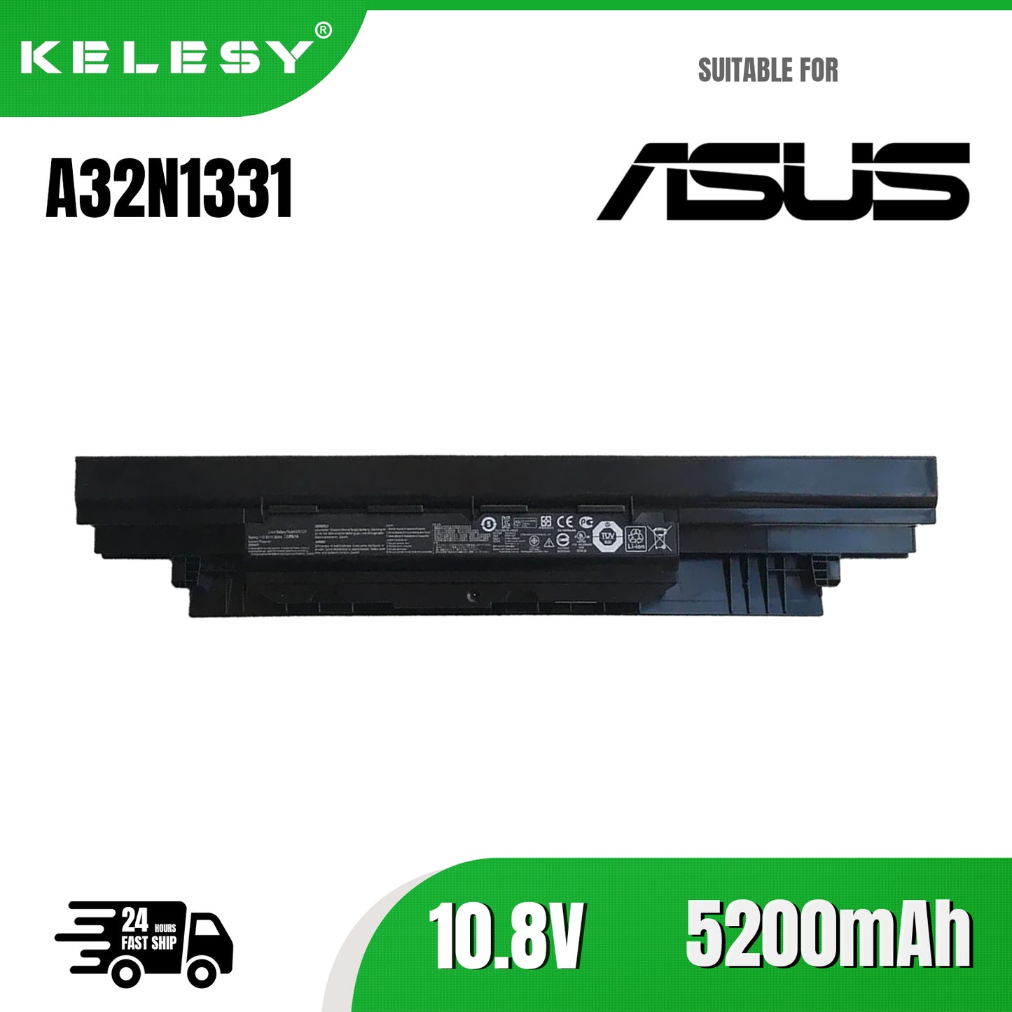 KELESY A32N1331 A32N1332 A41N1421 batería para Asus P2430UJ P2438UL P2440UA P2520LJ P2530UA P2540NV P552LA PU451LA PU551LD