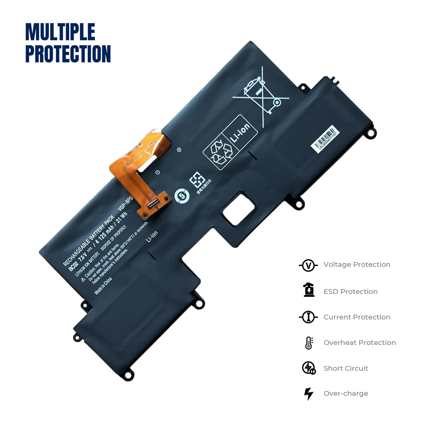 KELESY Batería para portátil SONY VAIO Pro 11 SVP1121 SVP11214CXB SVP11227SCB SVP112A1CL Ultrabook BPS37, 7,5 V, 31Wh, VGP-BPS37