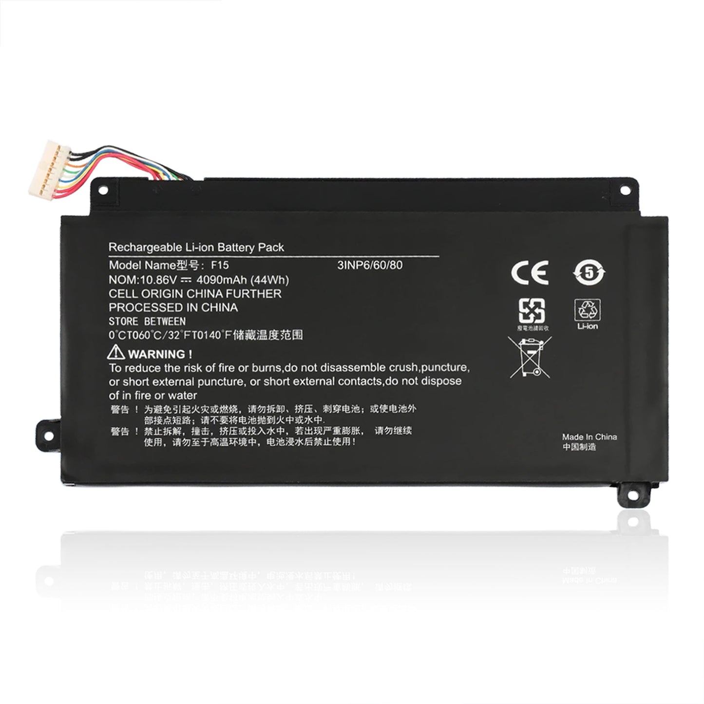 KELESY batería F15 para ordenador portátil, 10,86 V, 44Wh, para Xiaomai 5, Xiaomai 5 Pro, Haier Boyue, M51-52213, 40064155