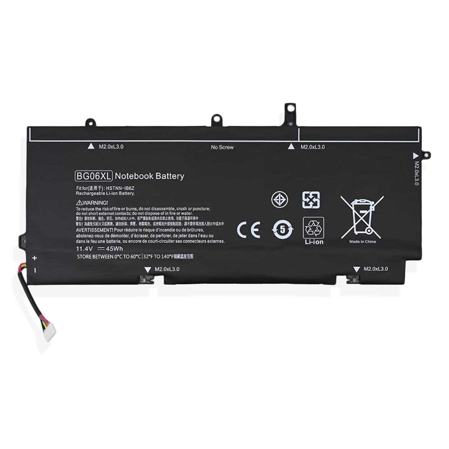 KELESY Original Laptop Battery HP BG06XL(11.4V 45Wh) For 1040 G3 HSTNN-IB6Z 805096-001 11.1v 45Wh