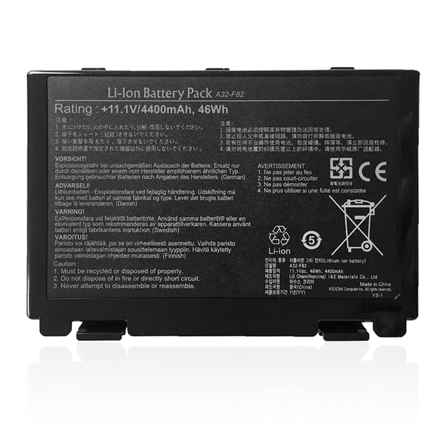 Аккумулятор KELESY для ноутбука Asus A32 F52 A32-F82 P50 P81 K70 X65 X70 X5D 52 K50 K51 K60 K6C11 4400 мАч 11,1 В