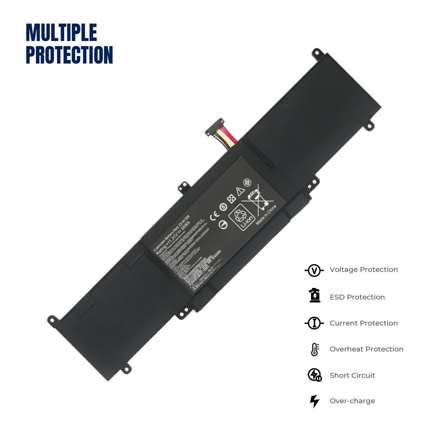 KELESY C31N1339 11.31V 50WH Laptop Battery For ASUS Zenbook UX303 UX303L UX303LA UX303LB UX303U UX303LN TP300L TP300LA TP300LJ