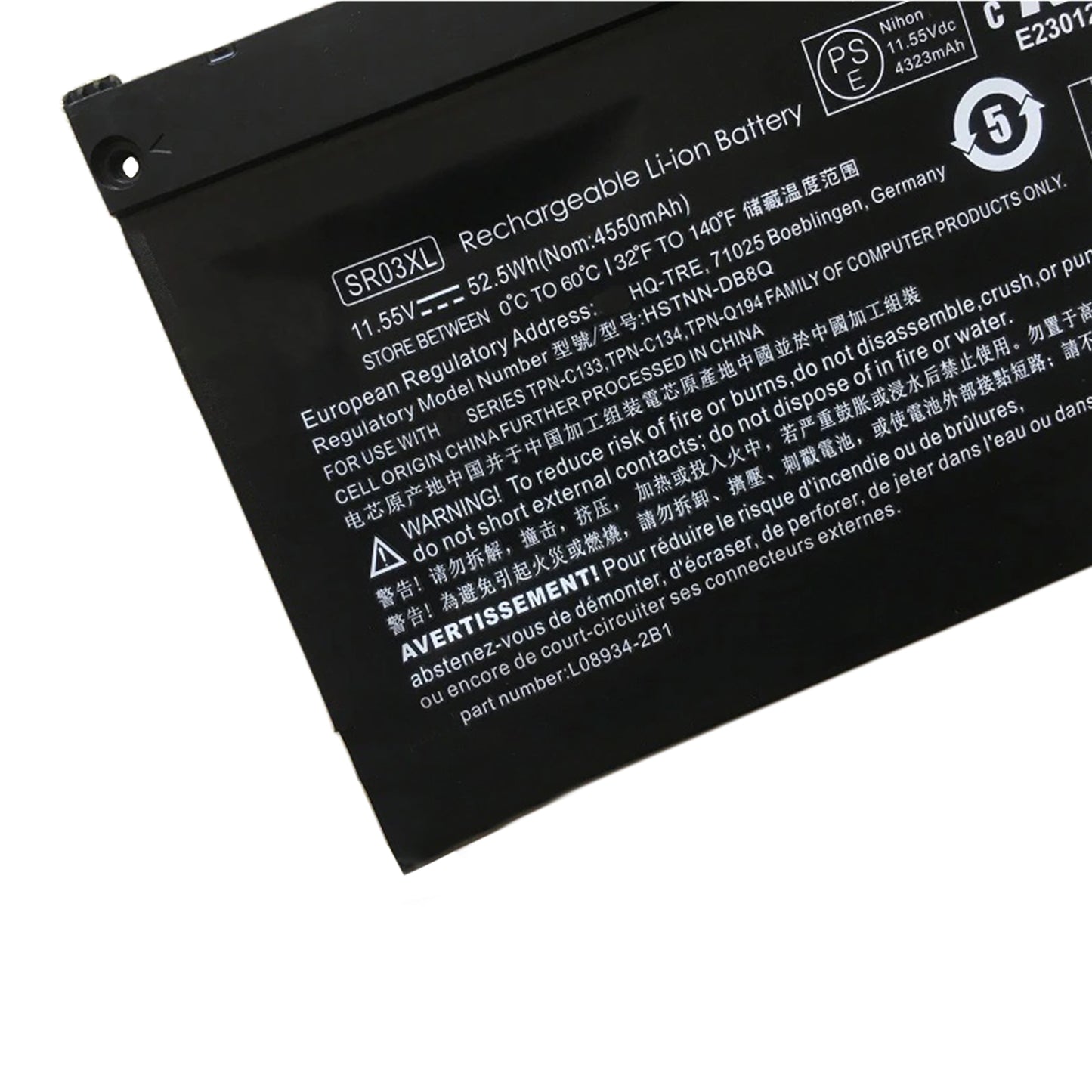KELESY Original SR03XL L08934-2B1 L08855-855 Laptop Battery For HP OMEN 15-CE,17-CB0052TX Pavilion Gaming 15-CX0096TX,CX0006NT