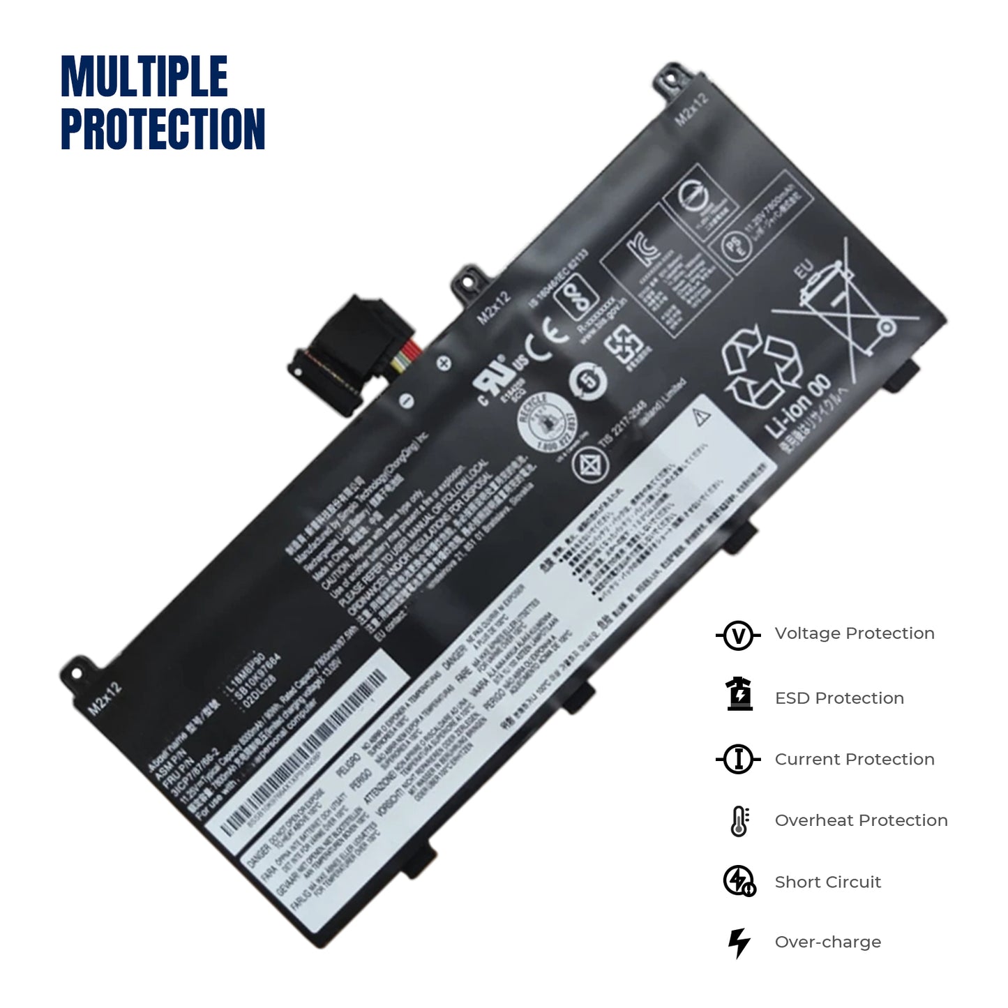 KELESY L18M6P90 Laptop Battery For Lenovo ThinkPad P53 Series Notebook L18C6P90 02DL028 5B10W13901 SB10K97664 11.25V 8000mAh