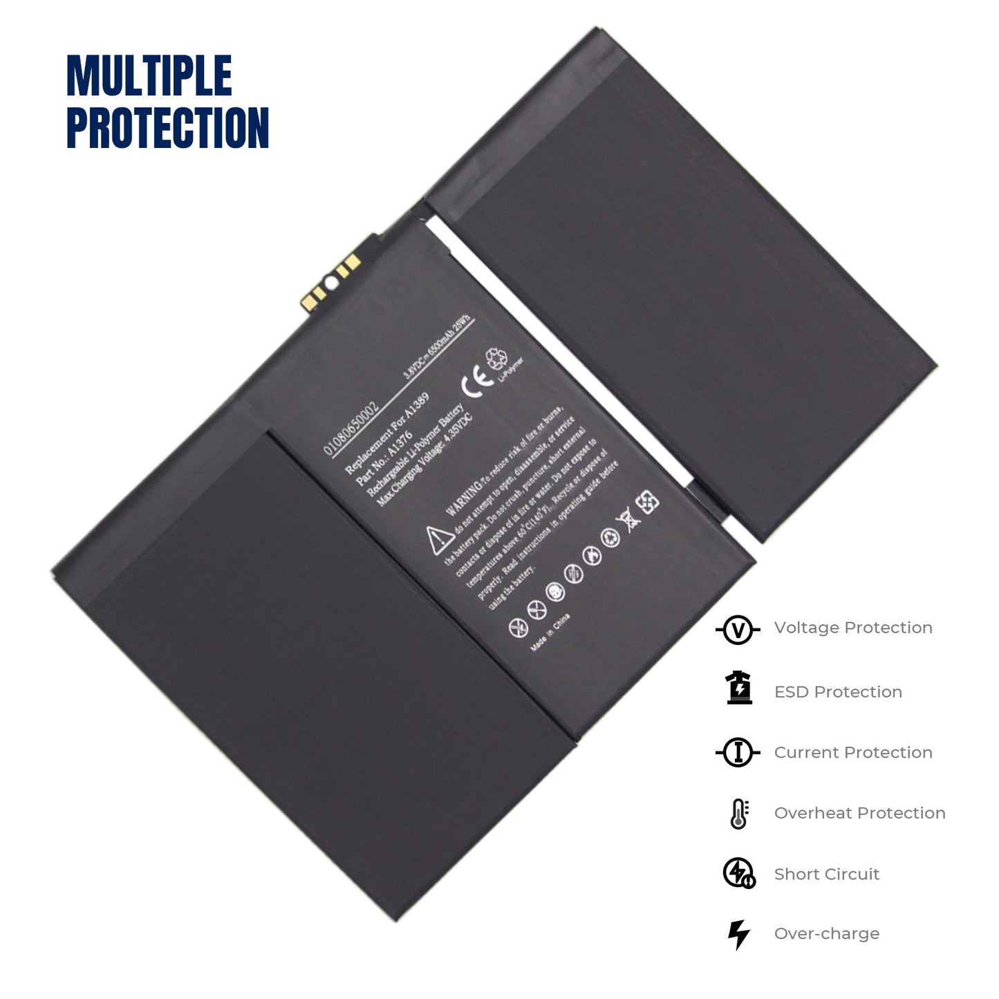 KELESY A1389 Tablet Battery For Apple iPad 3 & iPad 4 A1403 A1416 A1430 A1458 A1459 A1460 3.7V 11560mAh 43Whr
