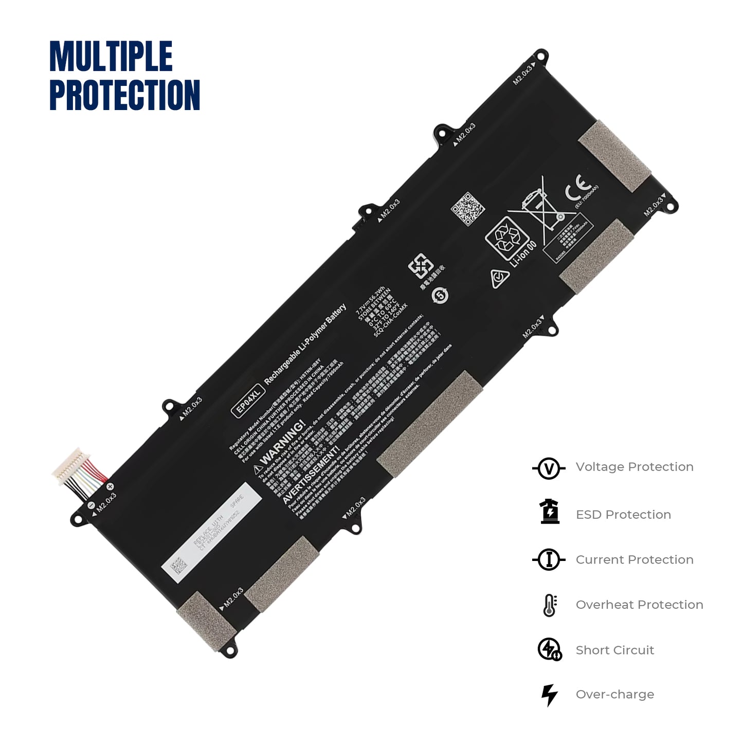 KELESY EP04XL EPO4XL EP04056XL 7.7V 56.2Wh 7000mAh Laptop Battery For HP Elite Dragonfly G1 2019 G2 2020 8MK79EA Max