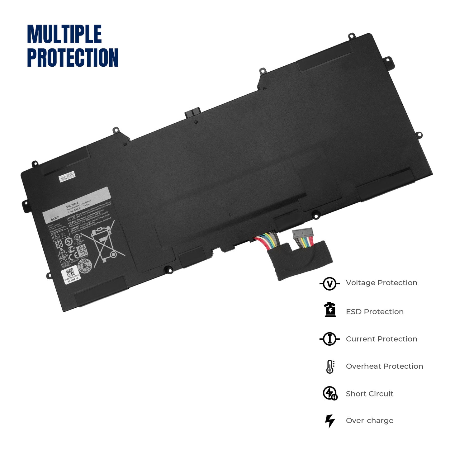KELESY 55WH C4K9V Laptop Battery for DELL XPS 13 9333 L322X 13-L321X L221x 9Q33 3H76R Y9N00 0Y9N00 489XN PKH18 0PKH18