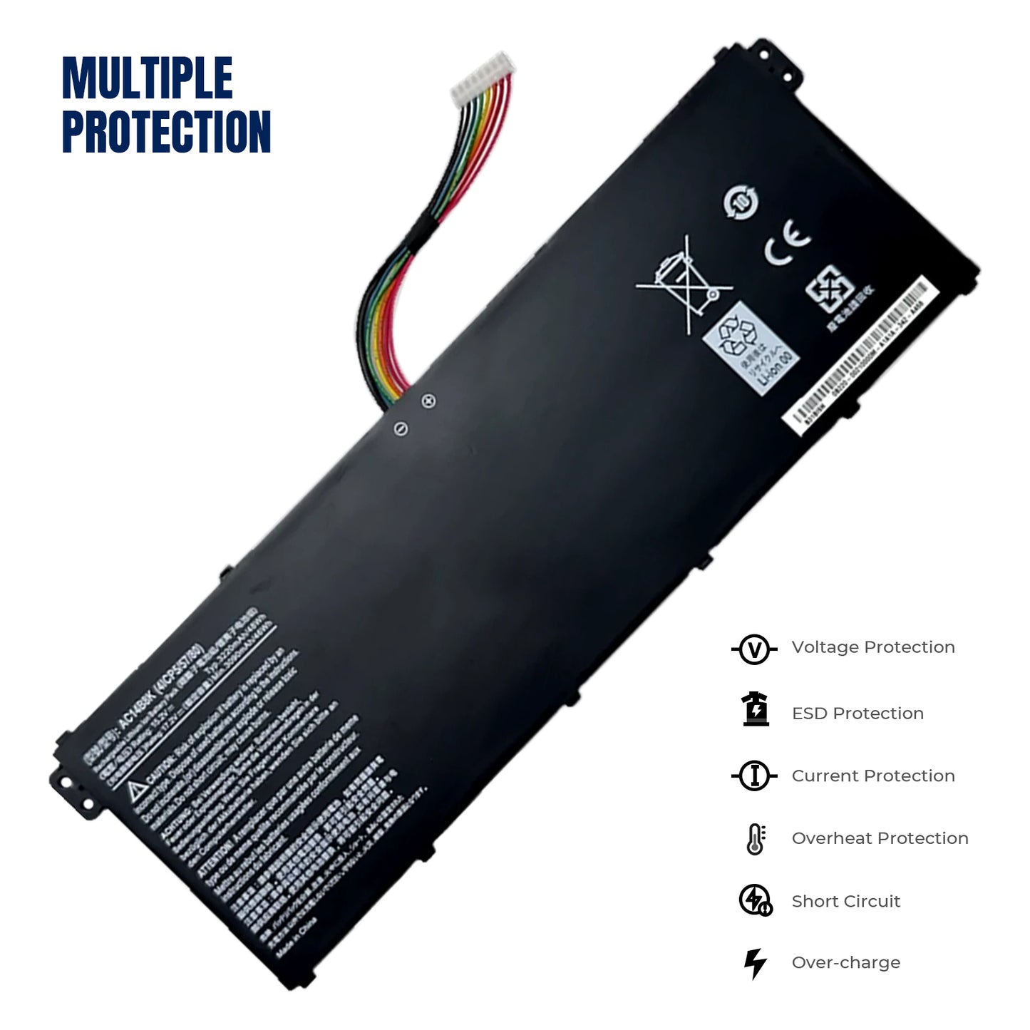 KELESY AC14B8K Battery for Acer Nitro 5 AN515-51 AN515-52 AN515-53 Aspire V3-371 V3-111 ES1-111 ES1-512 R3-131T R5-471T