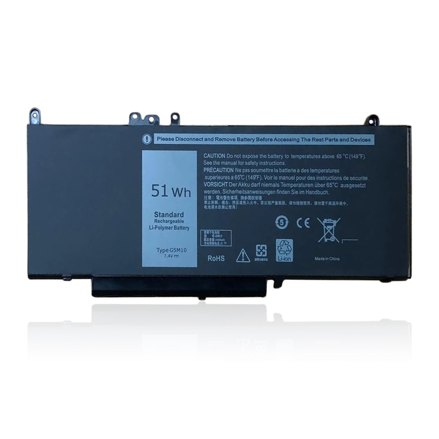 KELESY 7.4V 51WH G5M10 Battery for DELL Latitude 3160 E5450 E5550 E5250 51Wh 7.4V