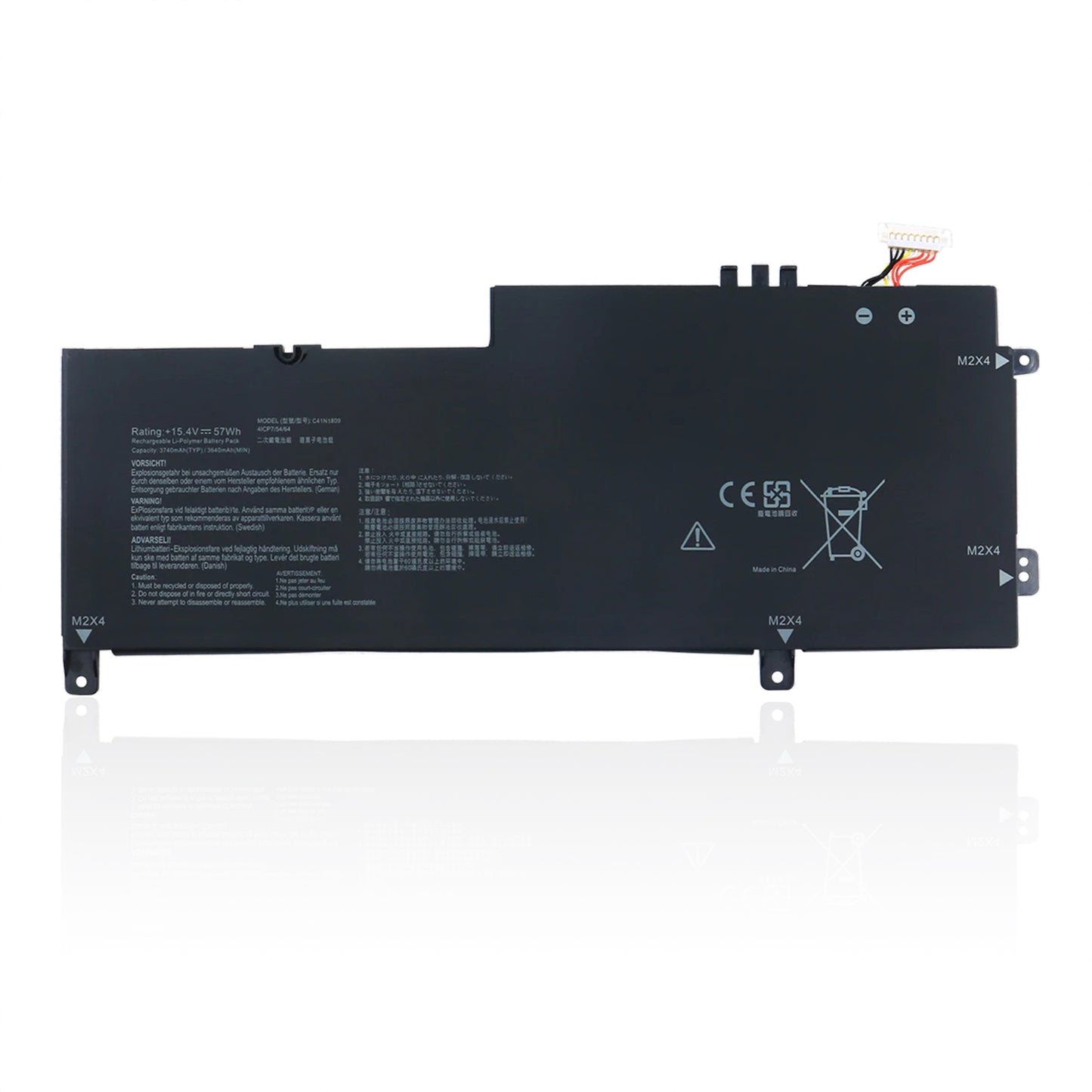 KELESY 15.4V 57WH C41N1809 Laptop Battery For ASUS Zenbook Flip 15 UX562 UX562FD UX562FN Q536FD Notebook 0B200-03070000 New