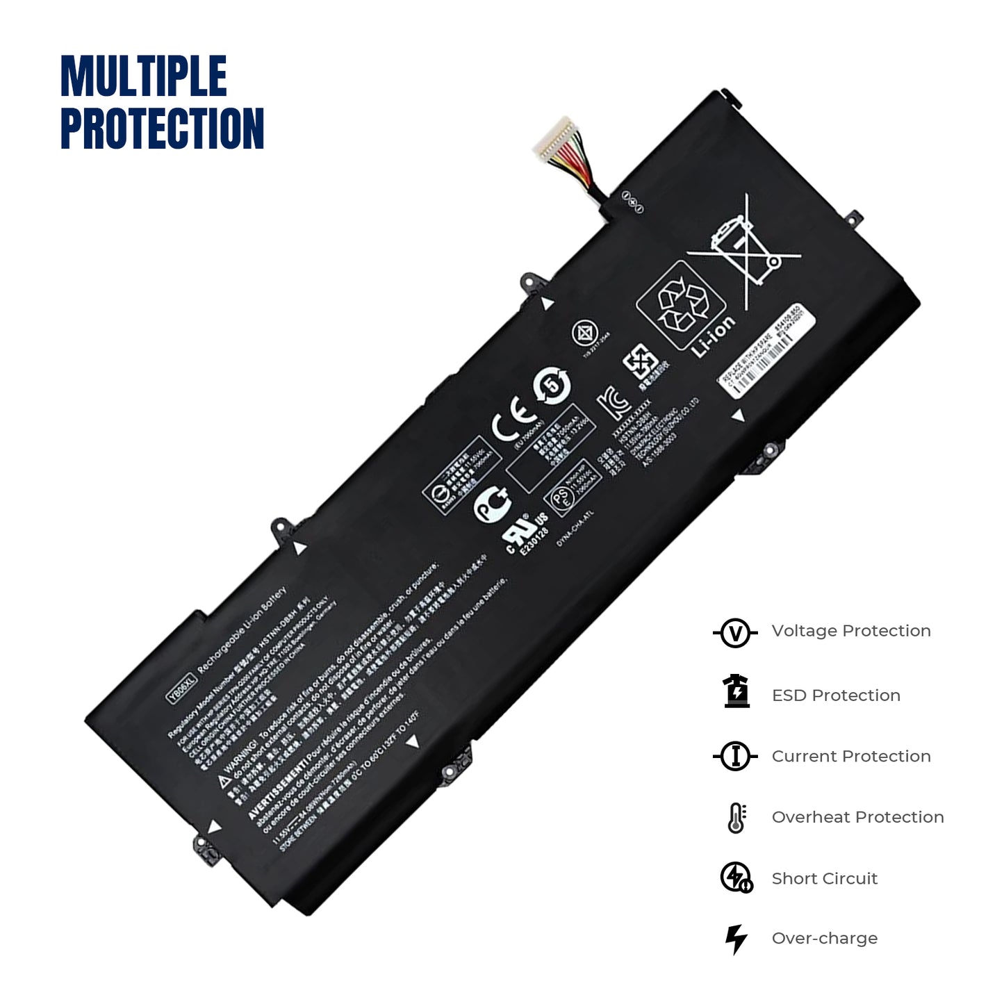 KELESY New Genuine Original YB06XL 11.55V 84.08Wh Laptop Battery for HP Spectre X360 15-CH 2018 928372-855 HSTNN-DB8H YBO6XL