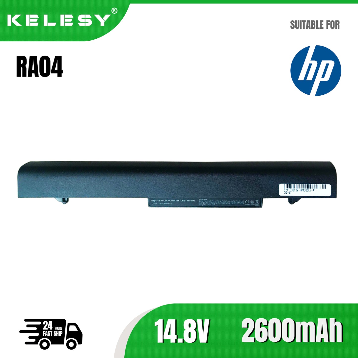 KELESY New Laptop Battery For HP ProBook 430 G1 G2 HSTNN-IB4L RA04 H6L28ET H6L28AA HSTNN-IB5X HSTNN-W01C HSTNN-C84C