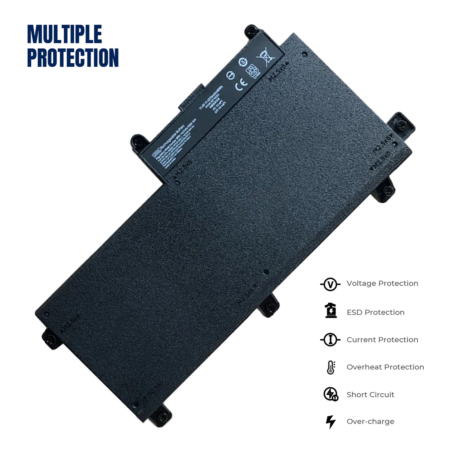 Аккумулятор для ноутбука KELESY CI03XL для HP ProBook 640 645 650 655 G2 Series CI03 CIO3 CIO3XL HSTNN-UB6Q 801554-001 48 Вт·ч 11,4 В