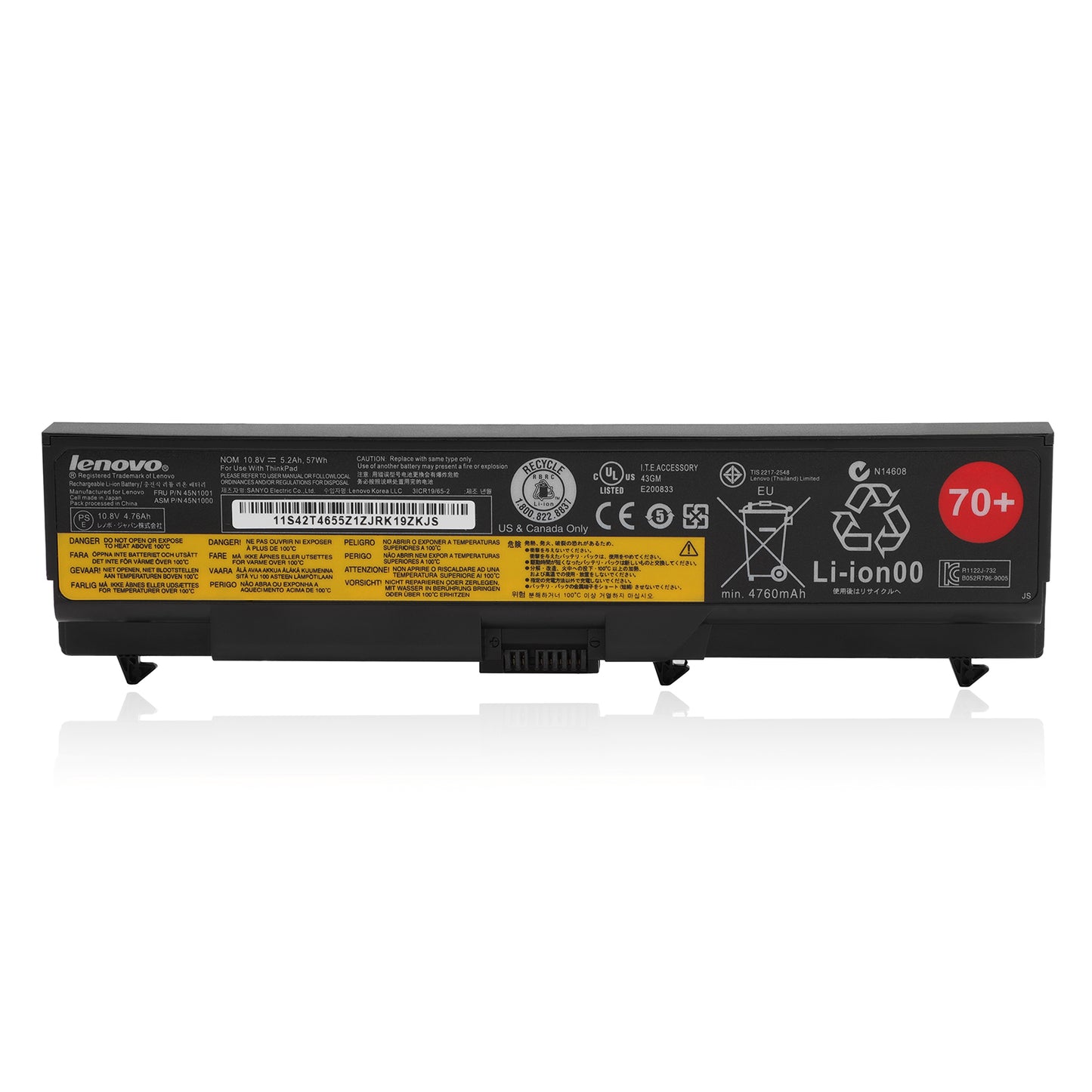 KELESY 10.8V 5200mAh Laptop Battery For Lenovo ThinkPad T430 T430I L430 T530 T530I L530 W530 45N1005 45N1004 45N1001 45N1000
