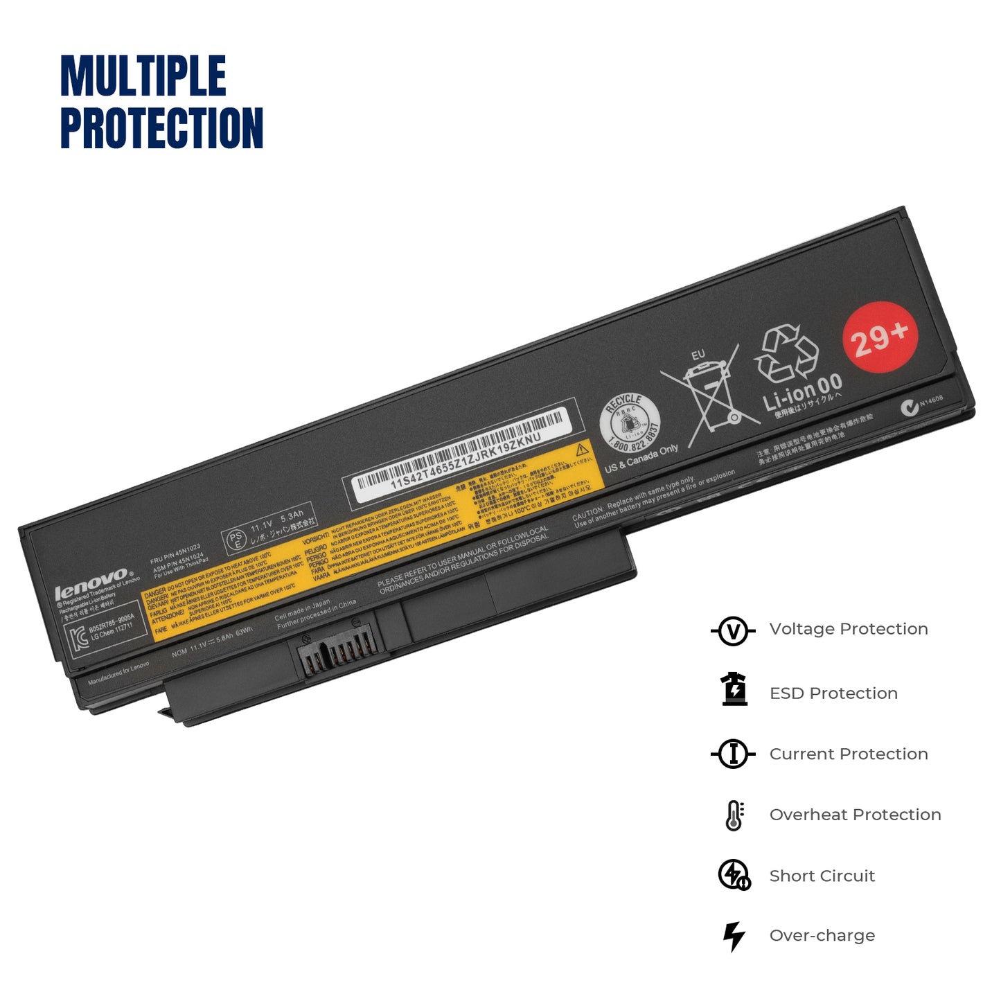 KELESY 11.1V 63W X220 Battery For Lenovo X220i X220S 45N1023 45N1024 42T4863 42T4864 42Y4868 42Y4874 ASM 42T4904 FRU 42T4903