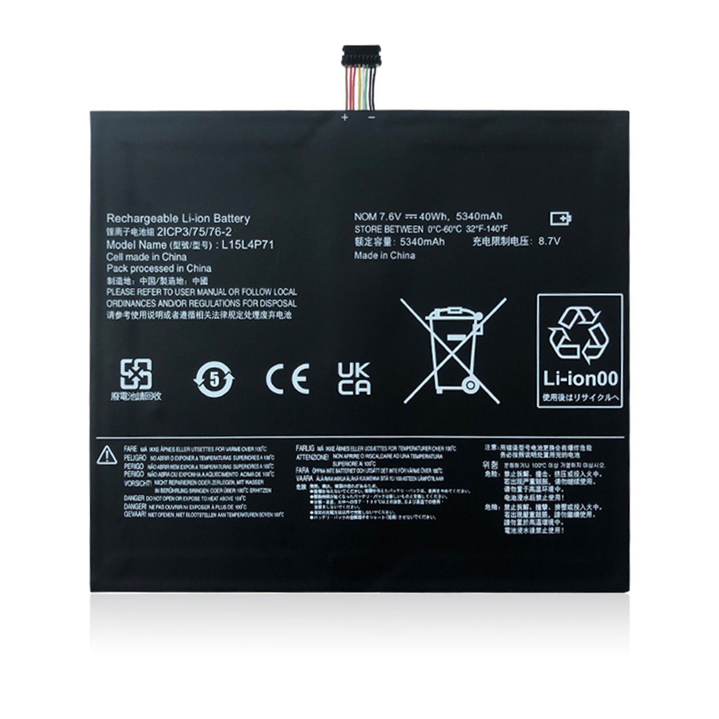 KELESY L15L4P71 L15C4P71 Laptop Battery For Lenovo IdeaPad Miix 700-12ISK Series 80QL 80QL000CUS 7.6V 5340mAh