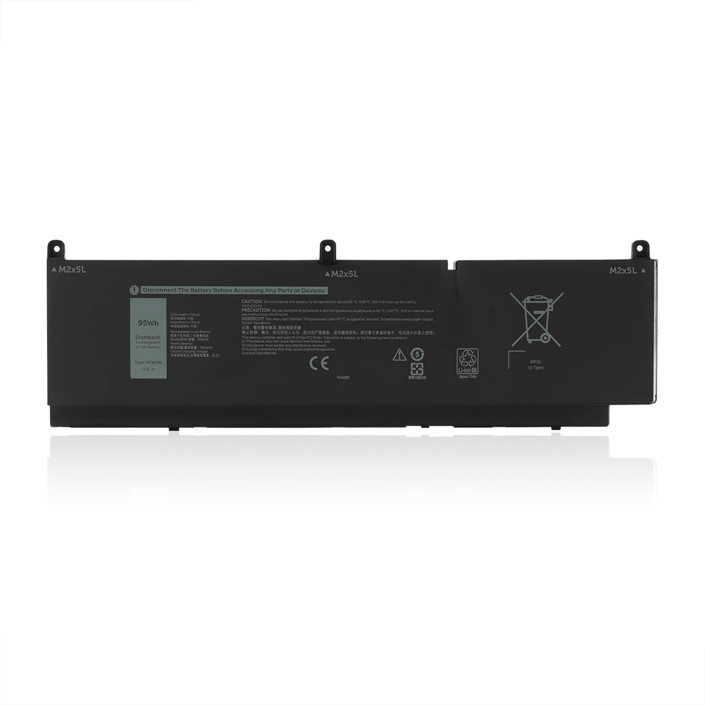 KELESY 95WH PKWVM L batería aptop para DELL Precision 7550 7560 7750 7760 serie P44E P93F C903V CR72X 17C06 0CR72X