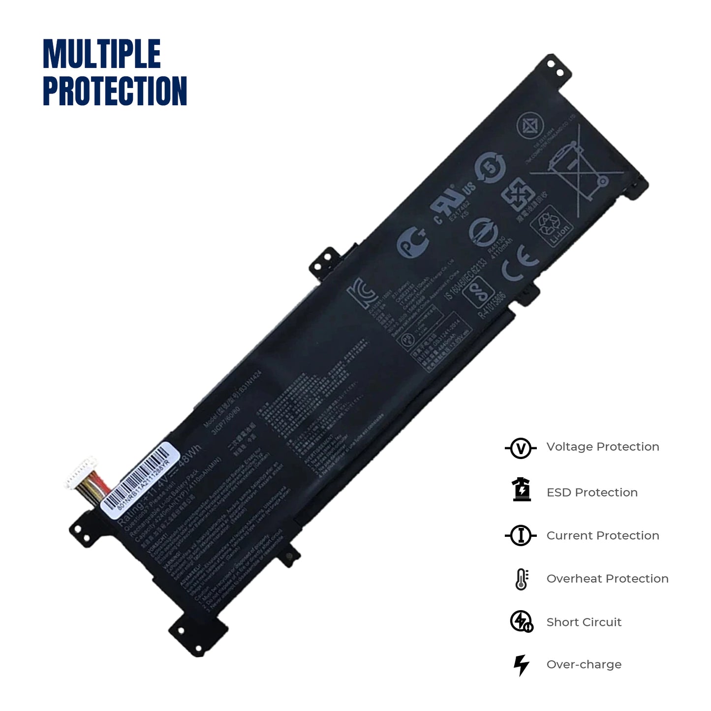 KELESY 11.4V 48Wh B31N1424 Laptop Battery For ASUS A400U A401L K401L K401U B5010 500 200 K401LB5010 K401LB5500 K401LB5200