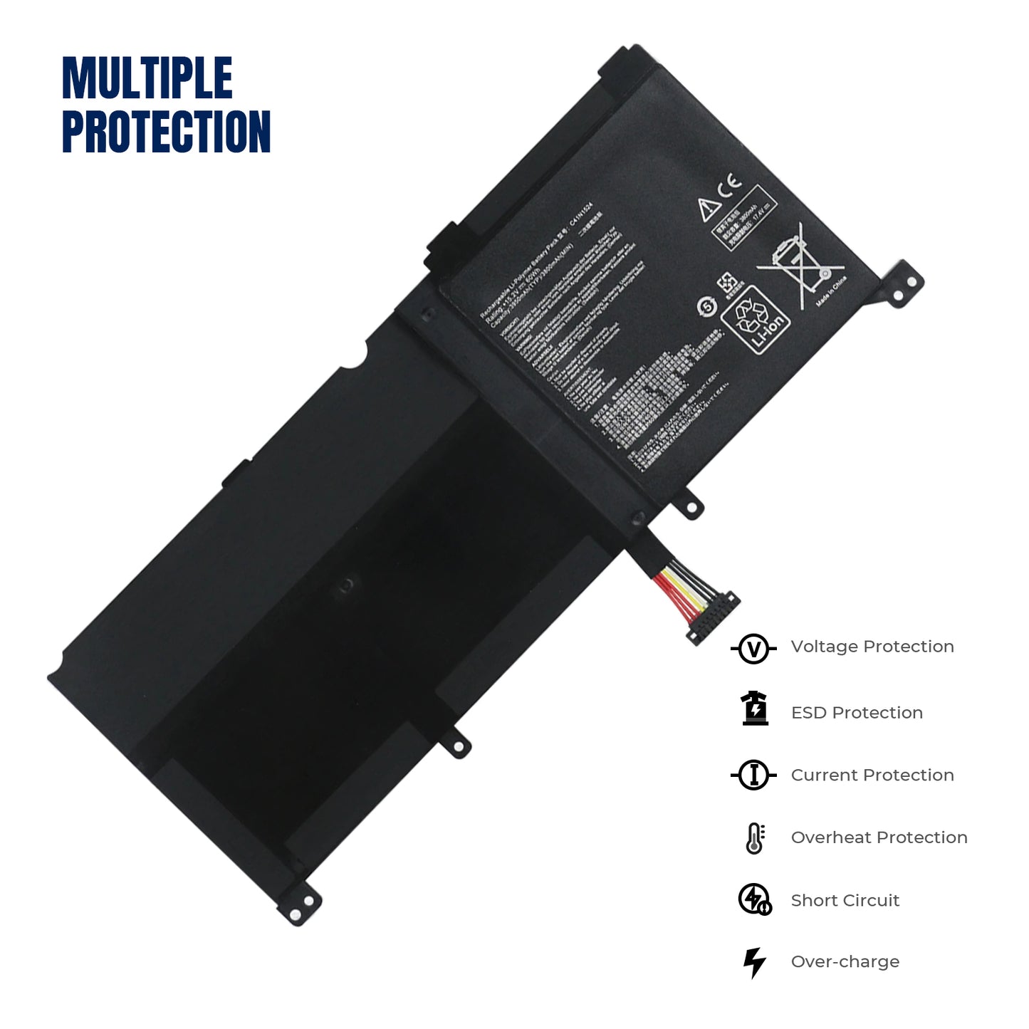 KELESY NEW C41N1524 Laptop Battery For ASUS Zenbook Pro UX501VW UX501JW G501VW N501JW N501VW N501VW-2B N501JW-1A N501JW-2B