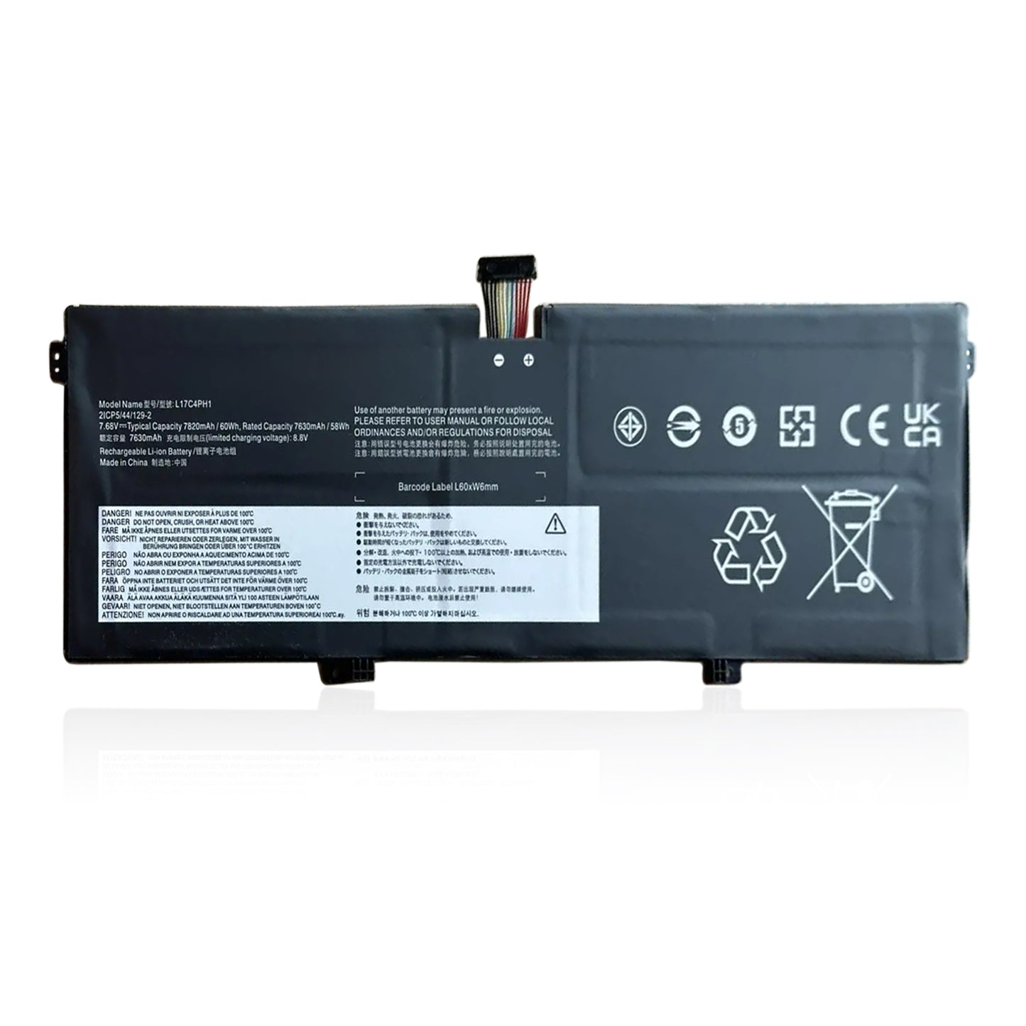 Аккумулятор KELESY L17C4PH1 L17M4PH1 для ноутбука Lenovo Yoga 7 Pro-13IKB C930-13IKB 81EQ 81C4 серии L17M4PH2 5B10Q82425 60WH