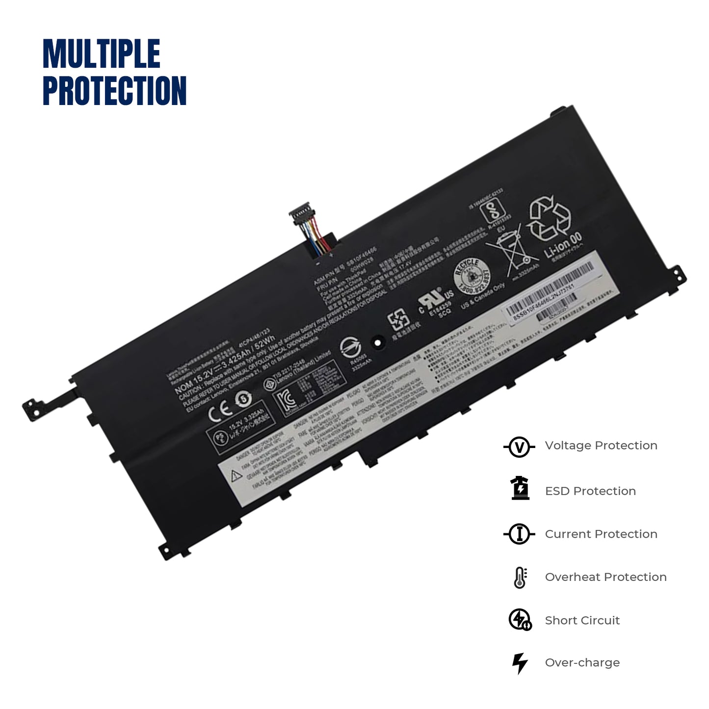 KELESY 01AV409 01AV439 Laptop Battery for LENOVO X1C Yoga Carbon Gen 4 2016 Ultrabook 01AV410 01AV438 SB10K97567 SB10K97566