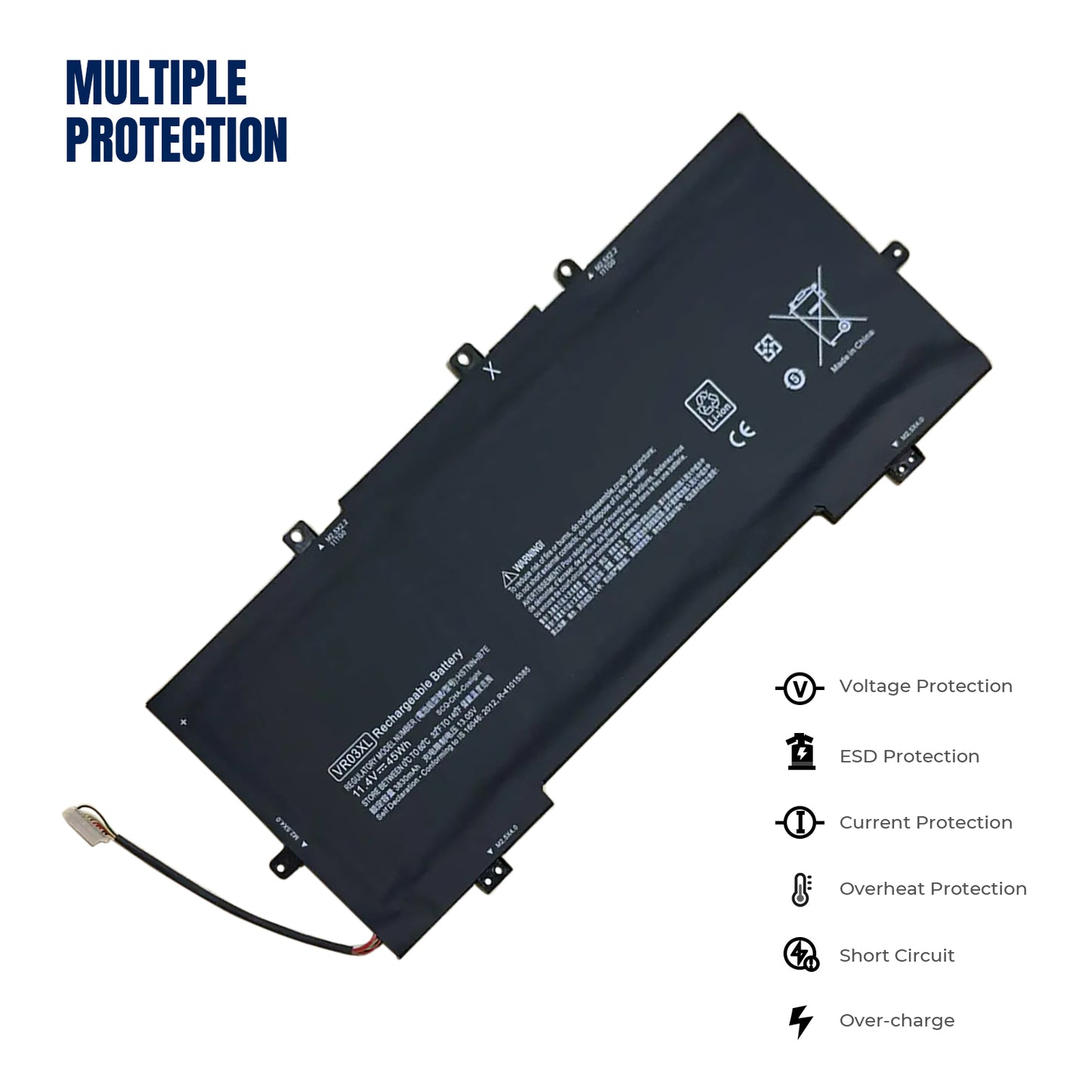 KELESY VR03XL Laptop Battery for HP Envy 13-D 13-D000 13-d040wm 13-d006la 13-d010nr 13-d099nr 13-d050sa 13-d016tu Notebook
