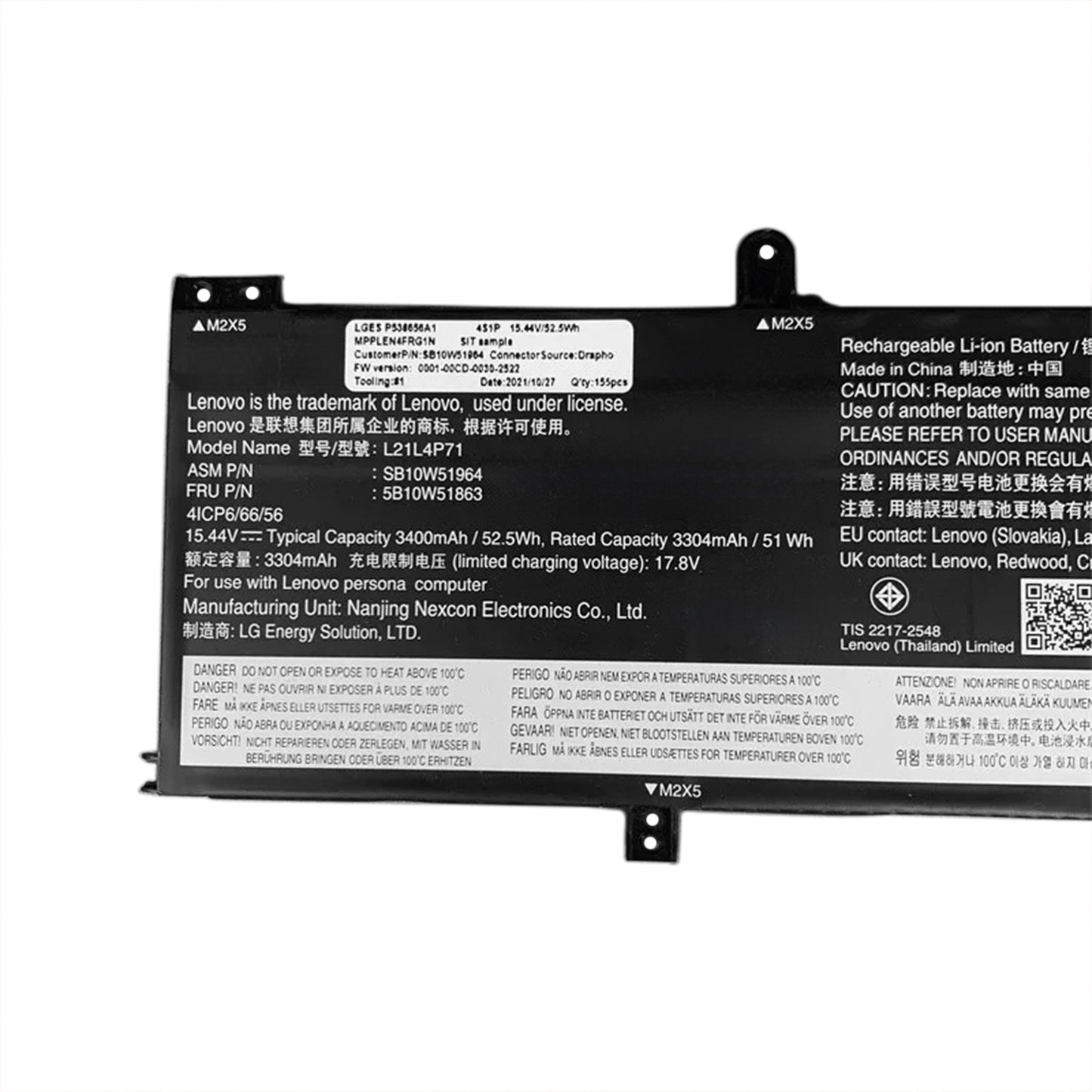 KELESY L21C4P71 L21L4P71 Laptop Battery For Lenovo ThinkPad T14 P14s Gen 3 2022 L21D4P71 L21M4P71 L21M4P72 SB10W51967 52.5WH