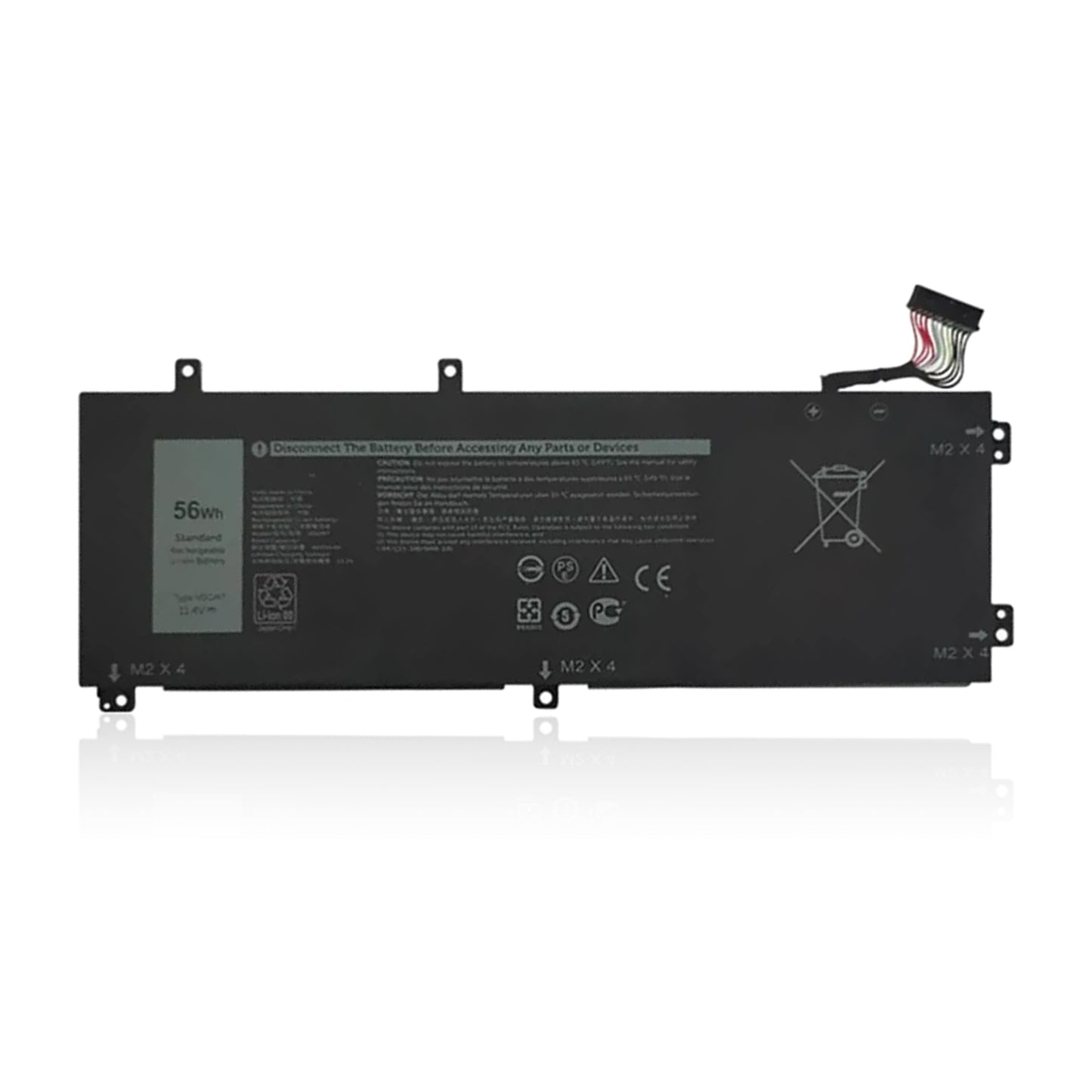 KELESY 4K1VM Laptop Battery For Dell G7 17 7700 0W62W6 0NCC3D V0GMT P46E XYCW0 4649mAh/56Wh 11.4V