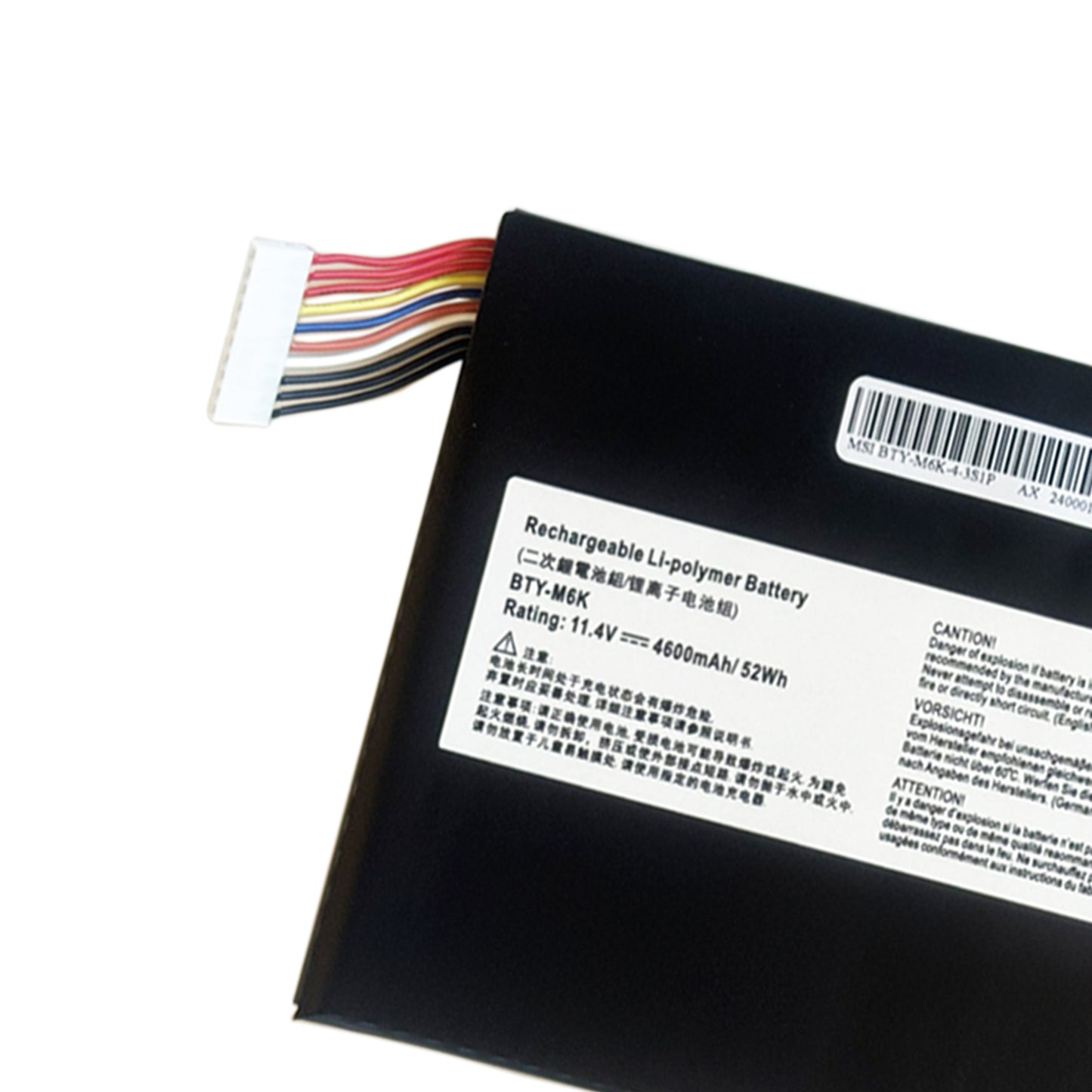KELESY BTY-M6K For MSI GF63 GF65 GF75 Thin 8RC 8RD 9SC MS-17B4 MS-16K3 Bravo 15 17 Series Laptop Battery 11.4V 52.4Wh 4600mAh