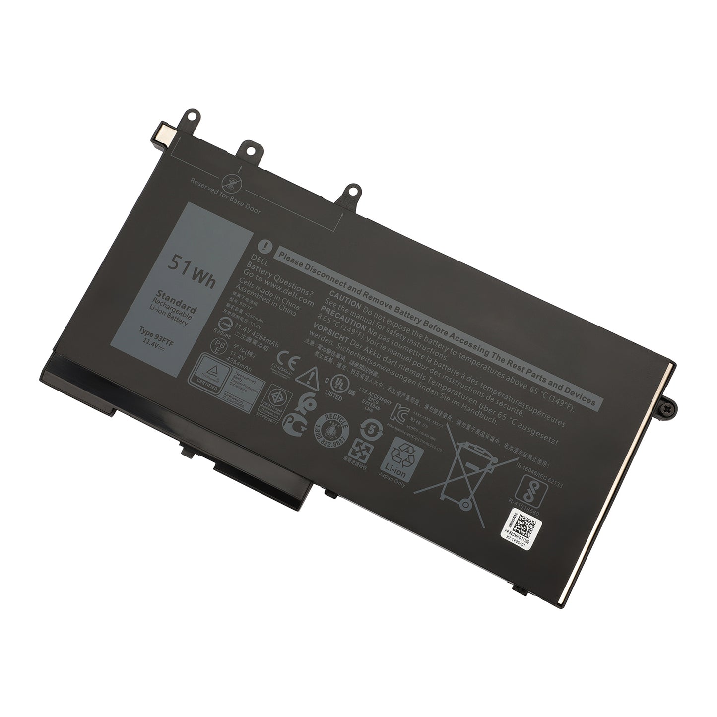 KELESY 3DDDG 93FTF Laptop Battery For Dell Latitude 5280 5288 5480 5490 5590 5491 5591 5495 M3520 M3530 E5280 E5480 11.4V 42Wh