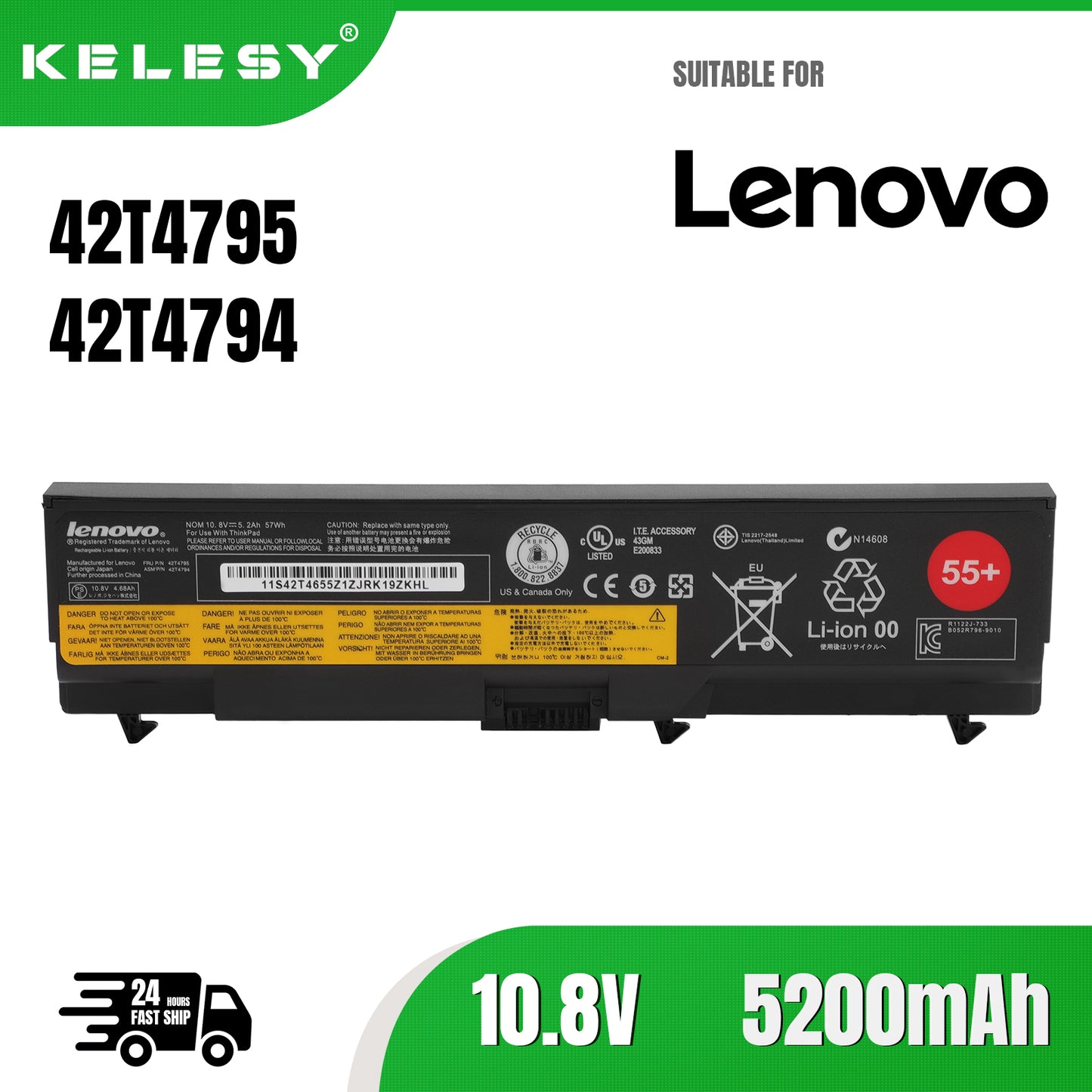 KELESY new 42T4790 laptop battery for Lenovo 42T4763 42T4764 42T4794 42T4791 42T4793 42T4795 42T4796 42T4797 42T4798 42T4803 bat