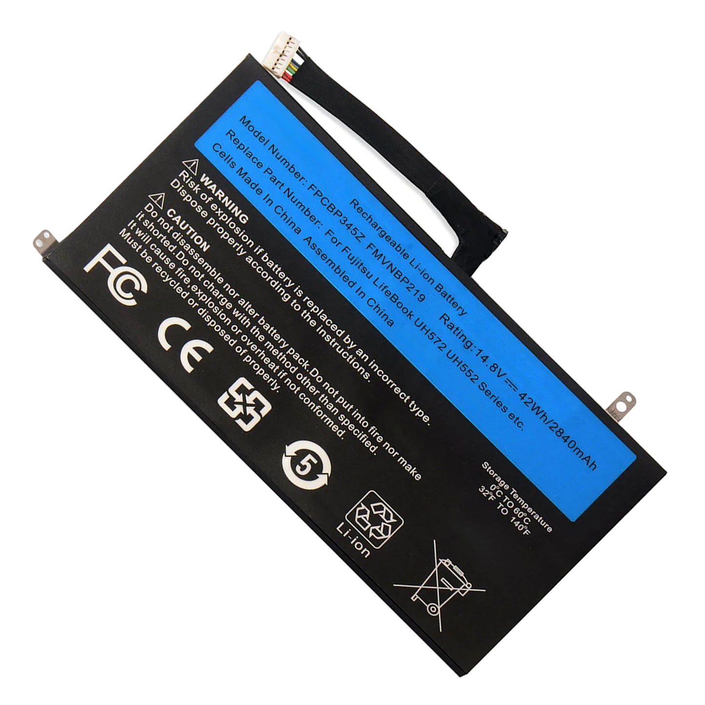 KELESY batería para portátil Fujitsu LifeBook UH572 UH552 Ultrabook Series FMVNBP219 FPB0280 FPCBP345Z, 14,8 V, 2840mAh