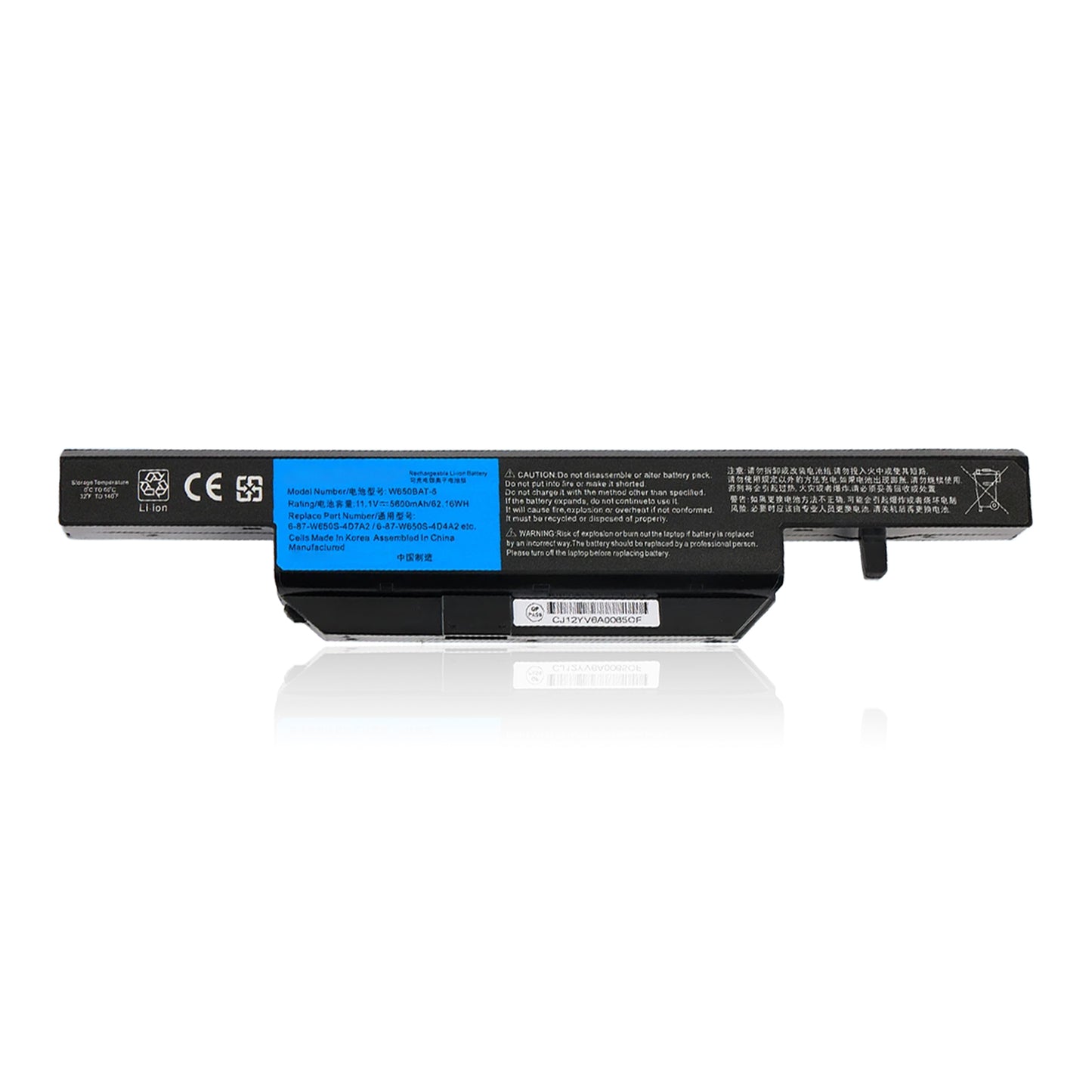 KELESY 5600mAh W650BAT-6 batería del ordenador portátil para Hasee K610C K650D K750D K570N K710C K590C K750D G150SG G150S