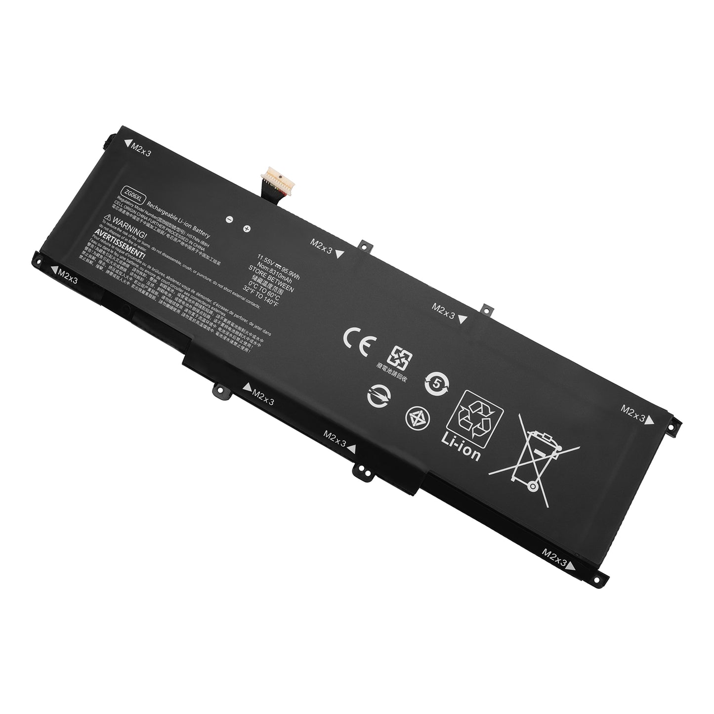 Аккумулятор для ноутбука KELESY 7XINbox ZG06XL 11,55 В 8310 мАч для HP ZBook Studio X360 G5 G52ZC59EA G52ZC61E G52ZC62EA EliteBook 1050 G1