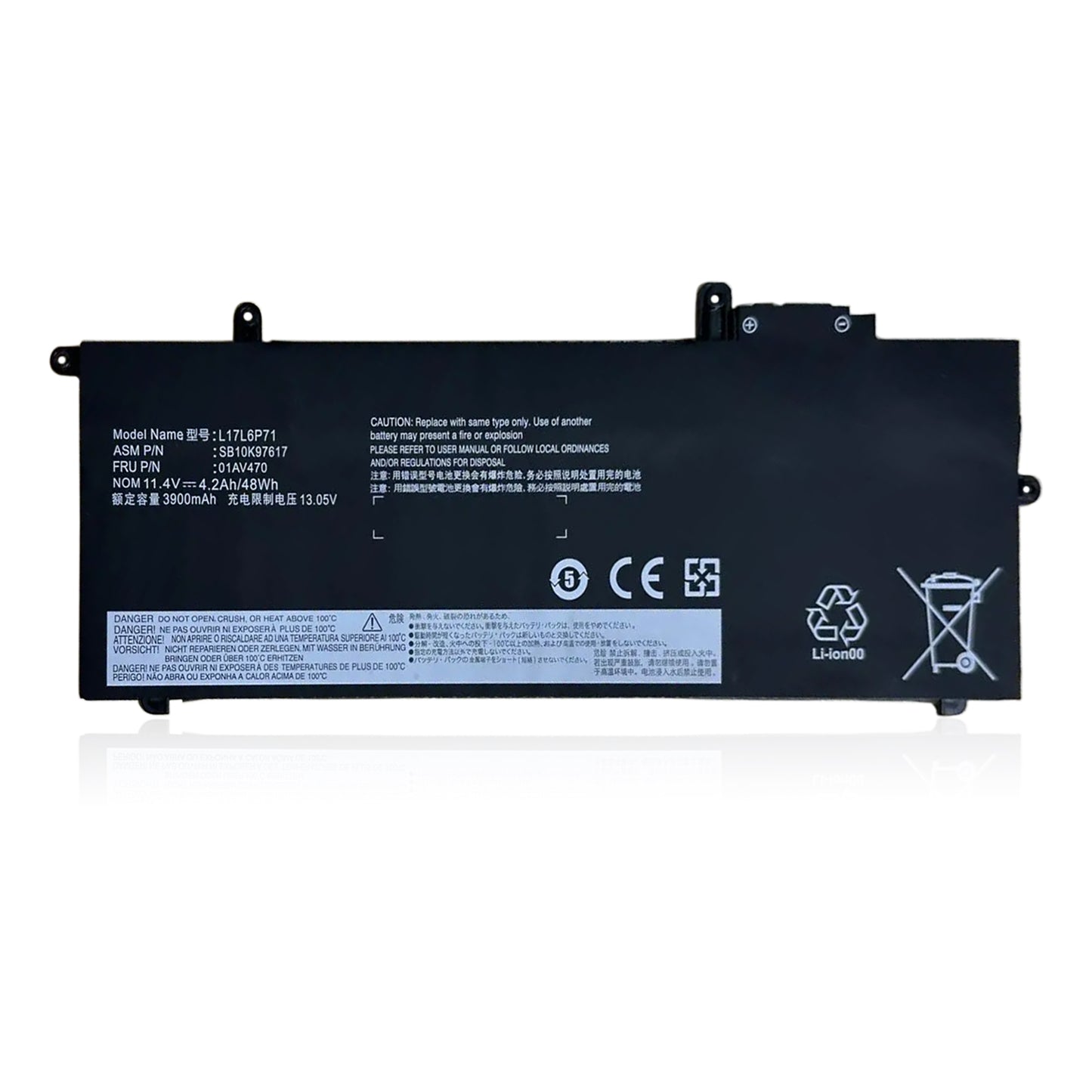 KELESY Battery for Lenovo ThinkPad X280 L17M6P71 L17C6P71 01AV470 01AV471 01AV472 SB10K97617 11.4V 48WH