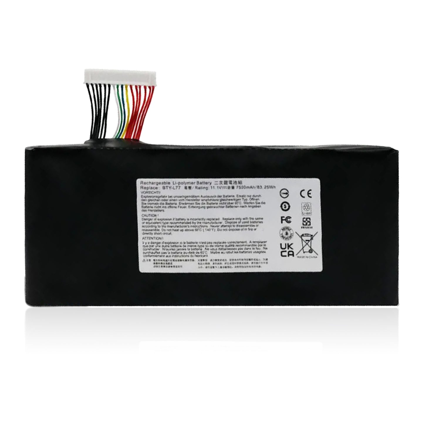 KELESY Laptop battery for MSI BTY-L77 GT80 GT80S 6QE GT72VR GT72S GT72 6RD 6QF MS-1781/1783/1785/1782 WT72