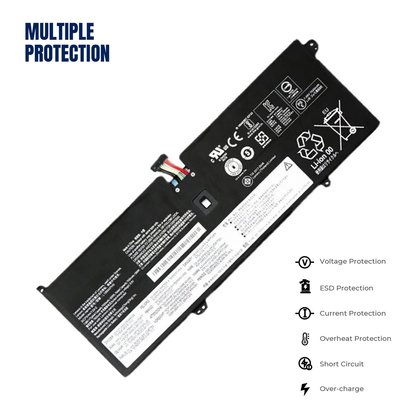 KELESY New Genuine Original L18M4PH0 7.68V 60Wh Laptop Battery for Lenovo Yoga C940-14 C940-14IIL(81Q9007QGE) SP/A 81Q9 L18C4PH0