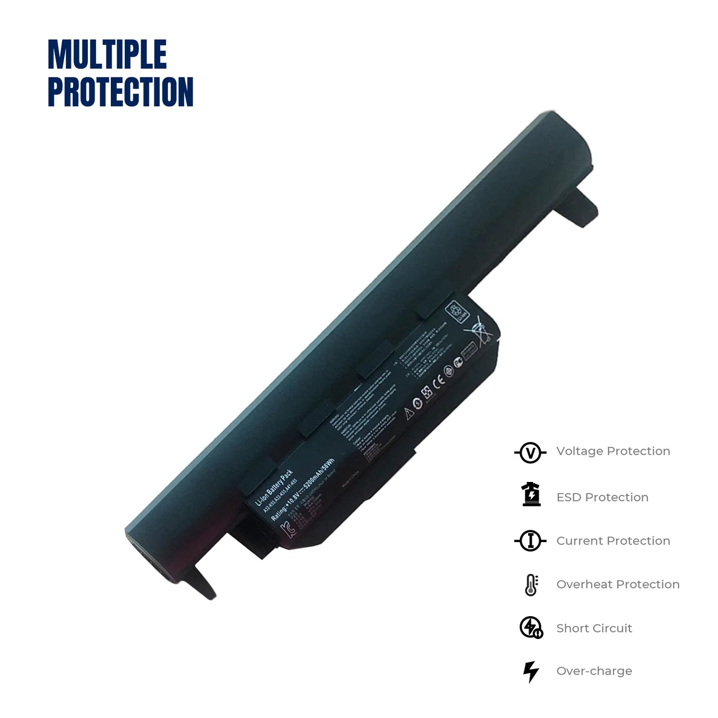 KELESY A32-K55 de batería para ordenador portátil, accesorio para Asus X75A, X75V, X75VD, X45VD, X45V, X45U, X45C, X45A, U57VM