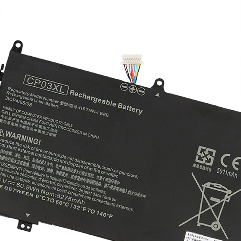 KELESY 60.9WH CP03XL Battery for HP Spectre x360 13-ae049ng 13-ae040ng 13-ae011ur 13-ae052nr 929066-421 929072-855 HSTNN-LB8E
