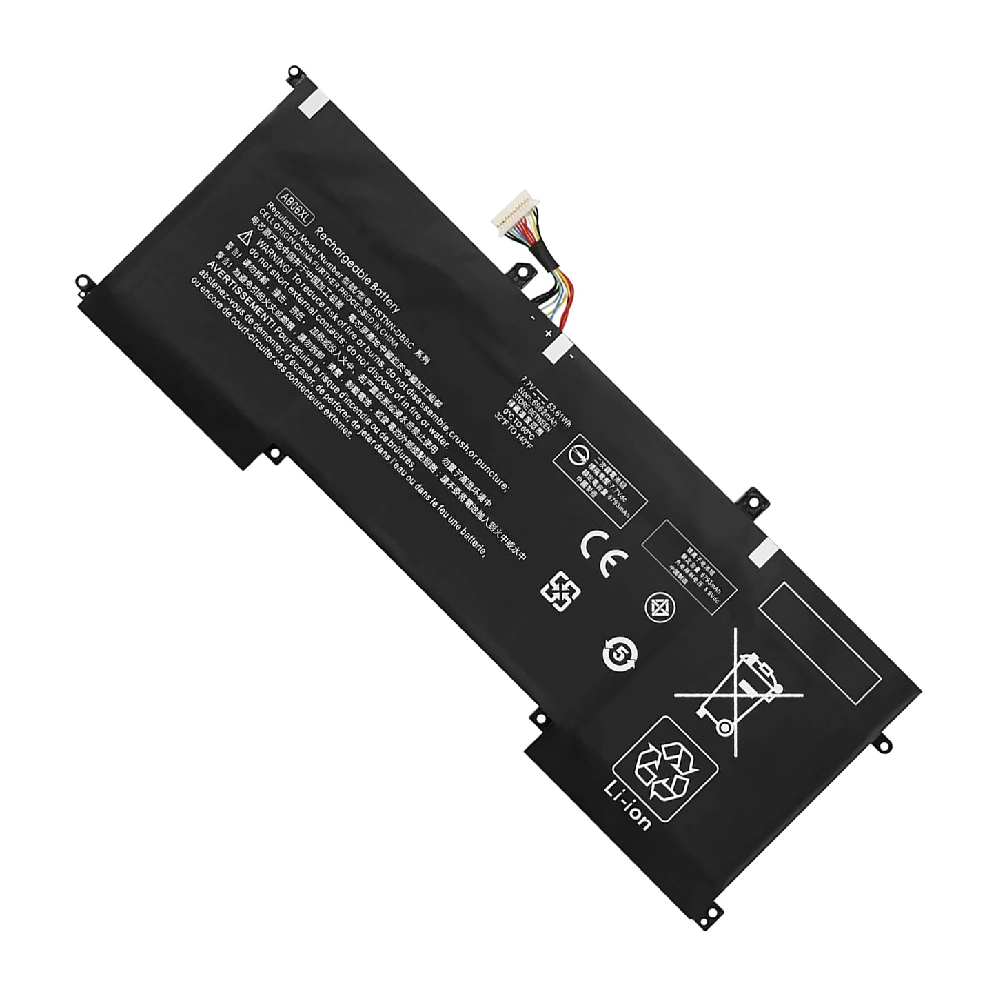 Аккумулятор KELESY AB06XL для HP ENVY 13-AD019TU 13-AD020TU 13-AD106TU 13-AD108TU TPN-I128 HSTNN-DB8C 921408-2C1 921438-855