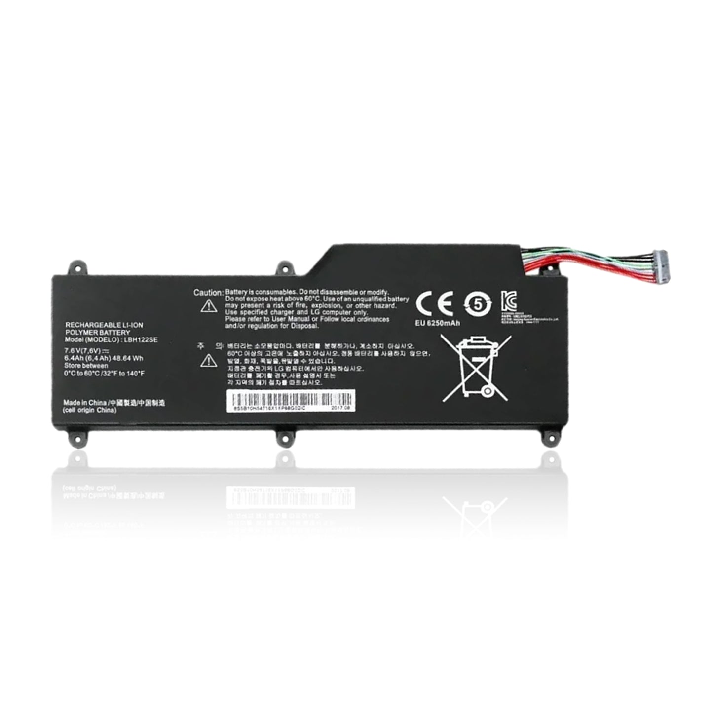 KELESY batería modelo LBH122SE para ordenador portátil, pieza de PC para LG U460, U460-G, AH5DK, U460-K.AH50K, 7,6 V, 48.64WH