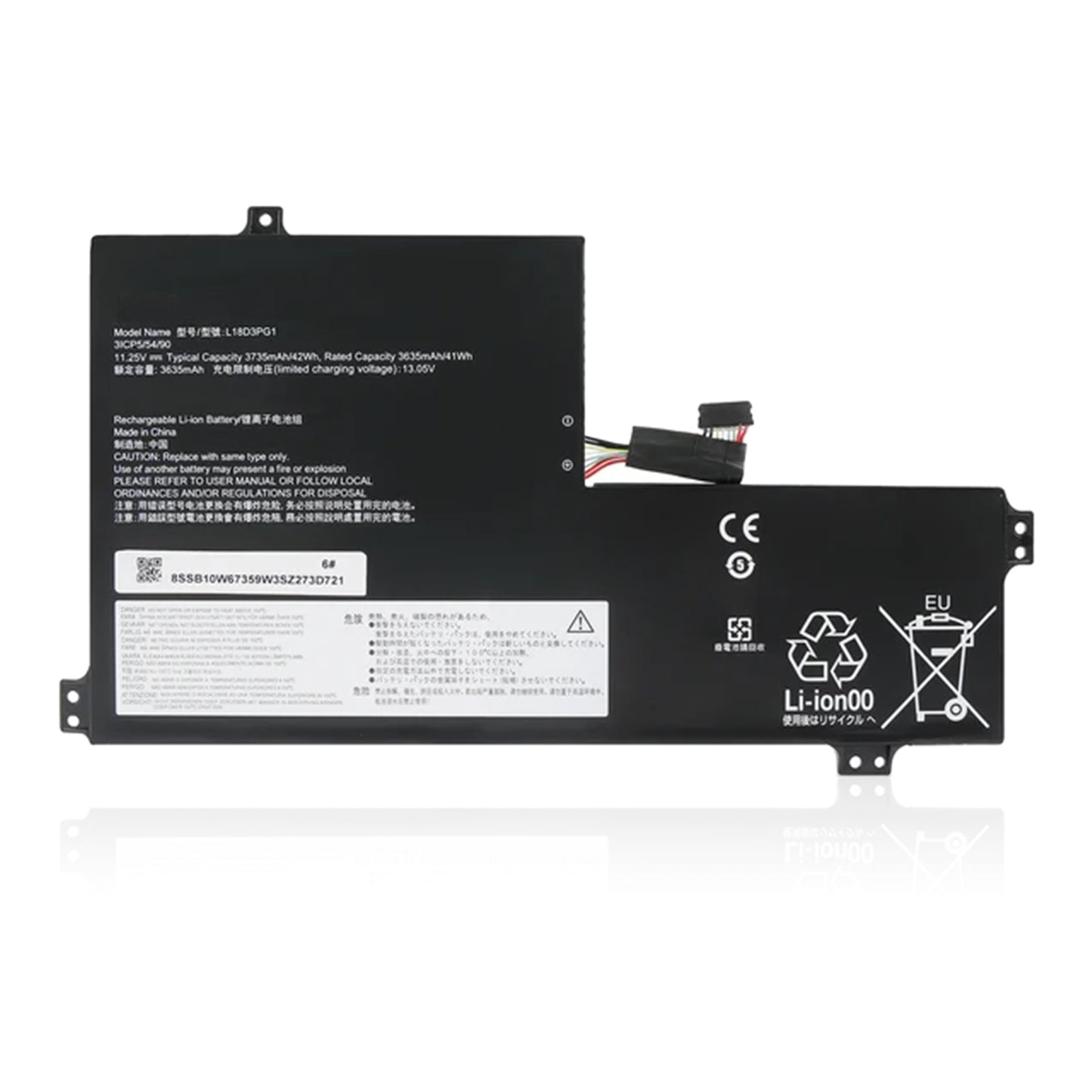 Аккумулятор для ноутбука KELESY L18D3PG1 L17M3PB0 для Lenovo 100E 500E Chromebook 1-го поколения/100E 300E 500E Chromebook 2-го поколения/100E 300E