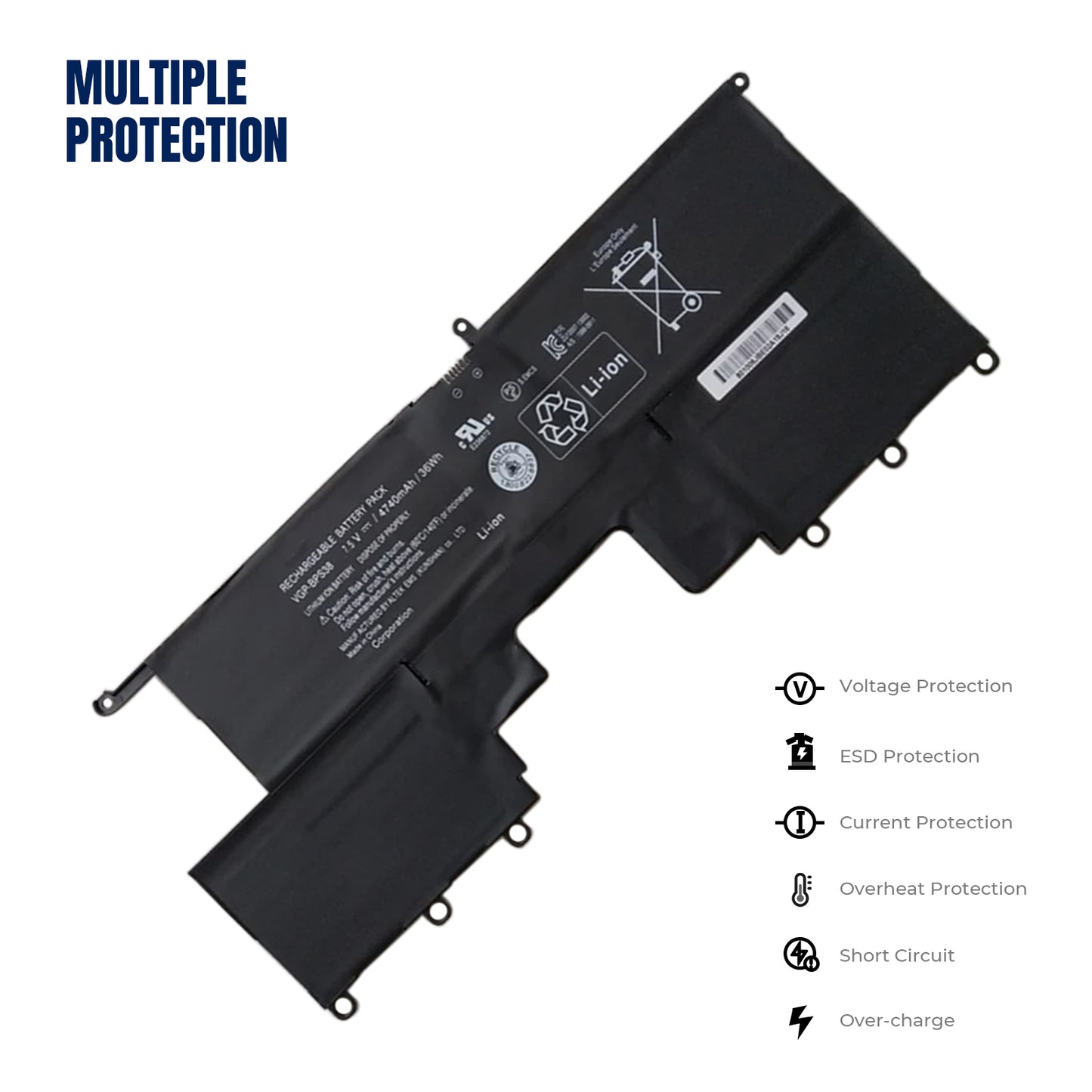 KELESY batería de VGP-BPS38 para ordenador portátil, pila para SONY VAIO PRO11 PRO13 SVP1321BPXB SVP13216PG SVP132A1CM SVP11217S